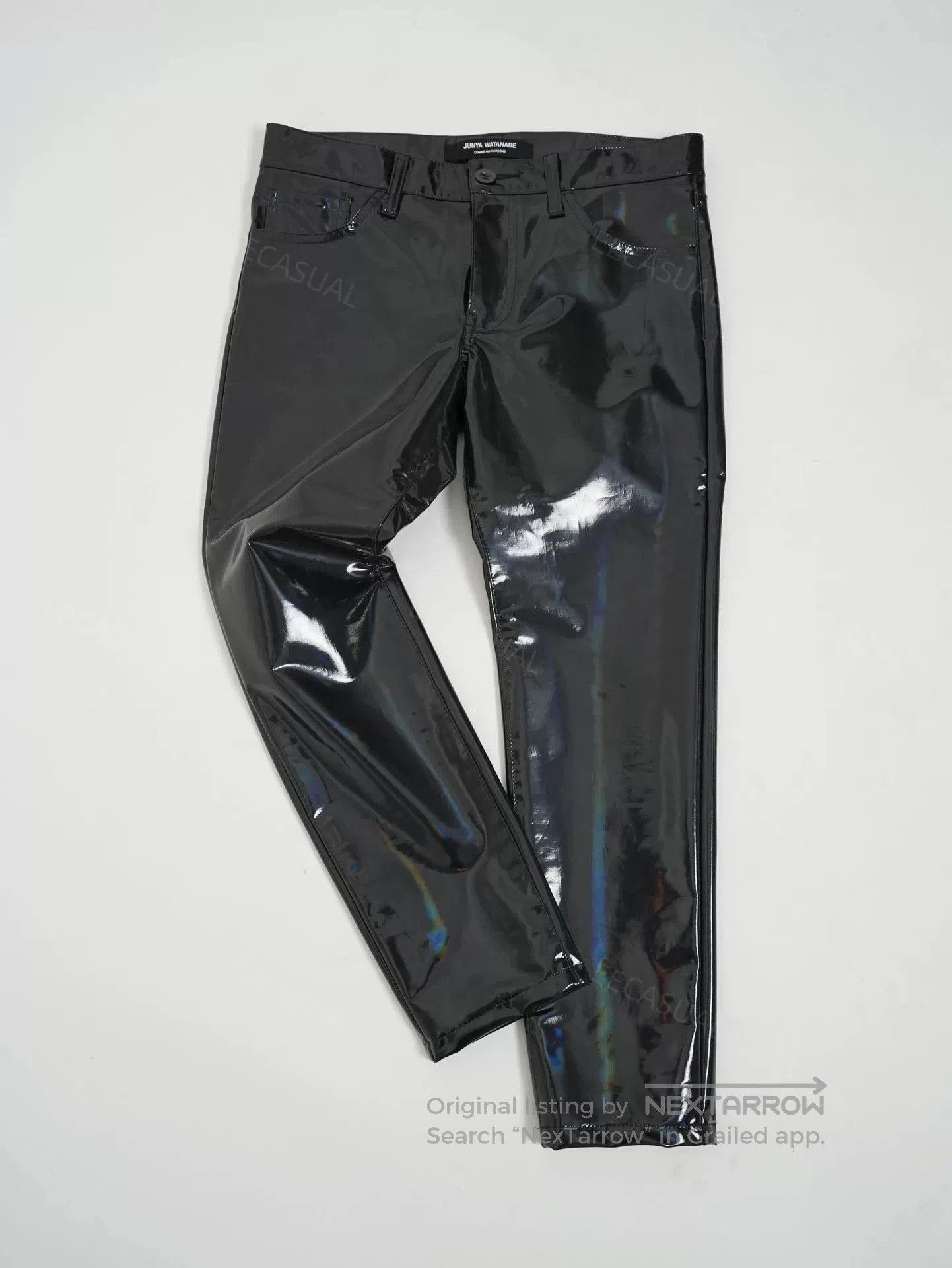 Junya Watanabe Junya Watanabe Black Patent Leather Pants. Size US 26 / EU 42 - 2 Thumbnail