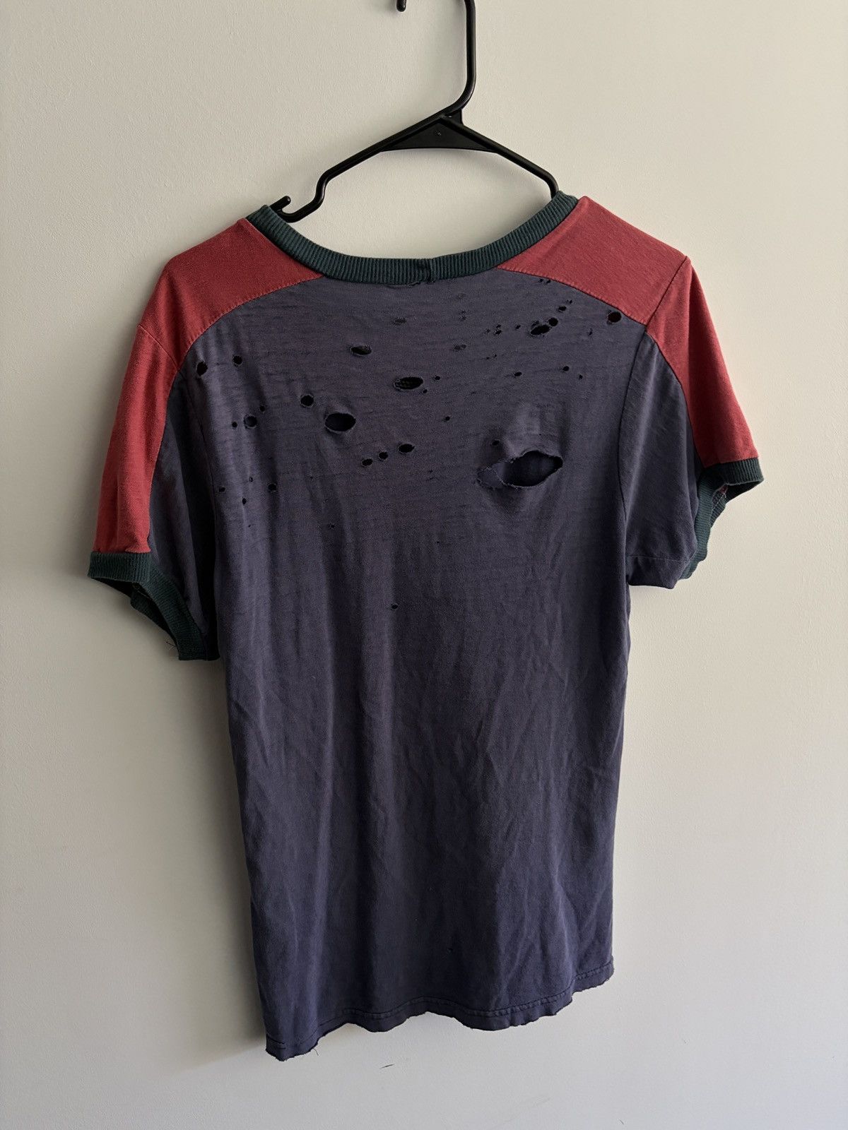 Nike Distressed slim fit 80s nike tee Size US M / EU 48-50 / 2 - 2 Thumbnail