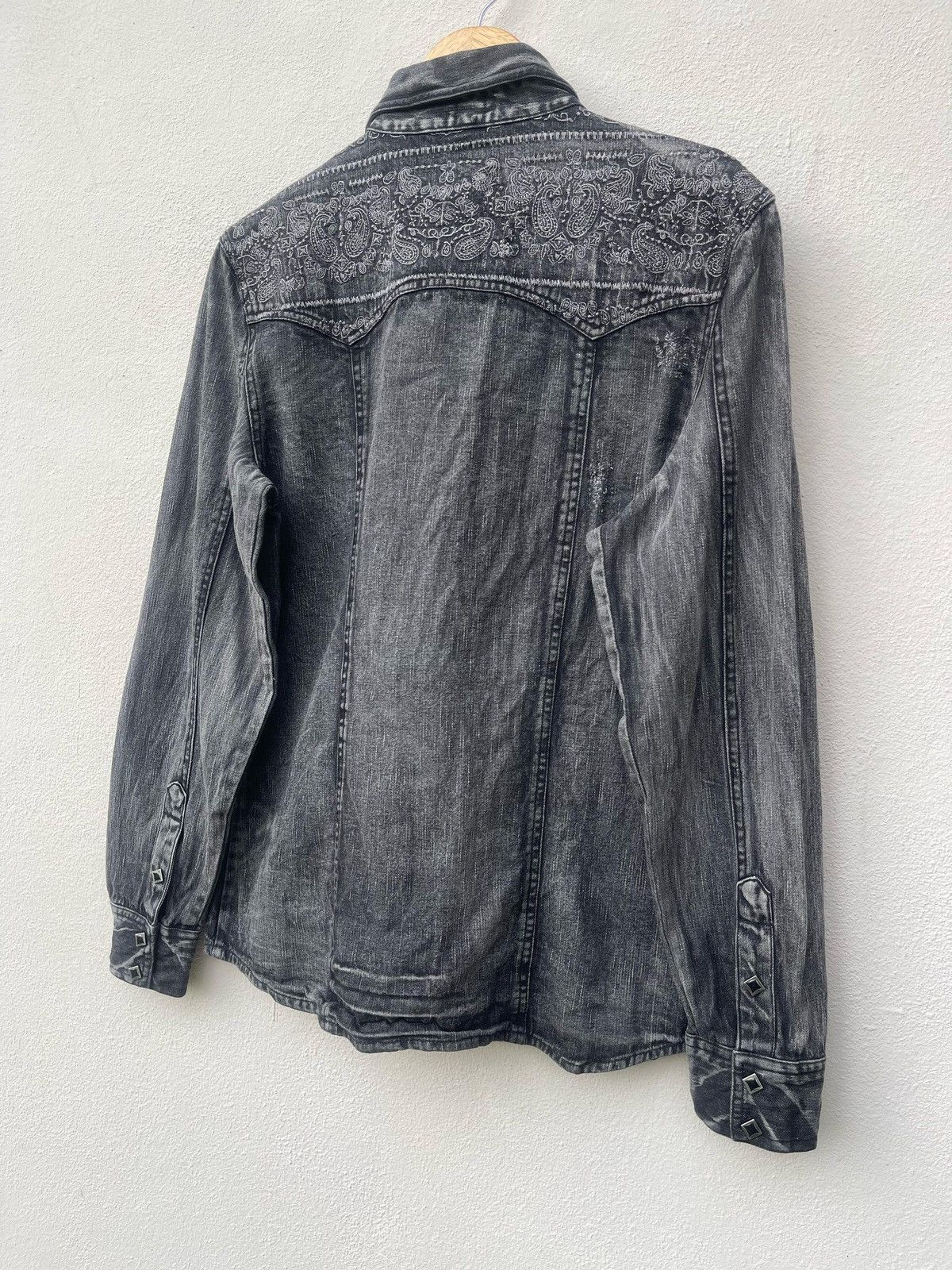 If Six Was Nine × Japanese Brand × Le Grande Bleu (L.G.B.) Semantic Design Wash Denim Western Shirt Size US S / EU 44-46 / 1 - 19 Thumbnail