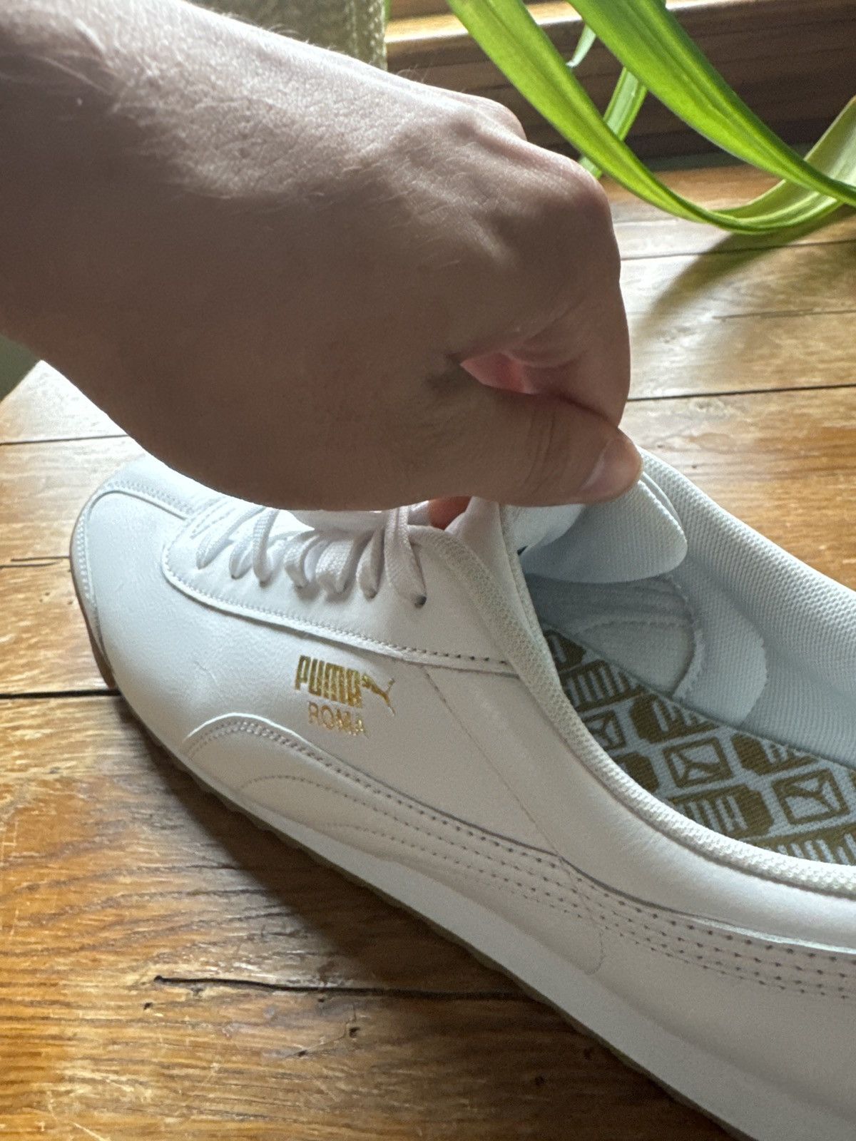 Puma Puma Roma Classic Gum (gold trim) Size US 13 / EU 46 - 6 Thumbnail
