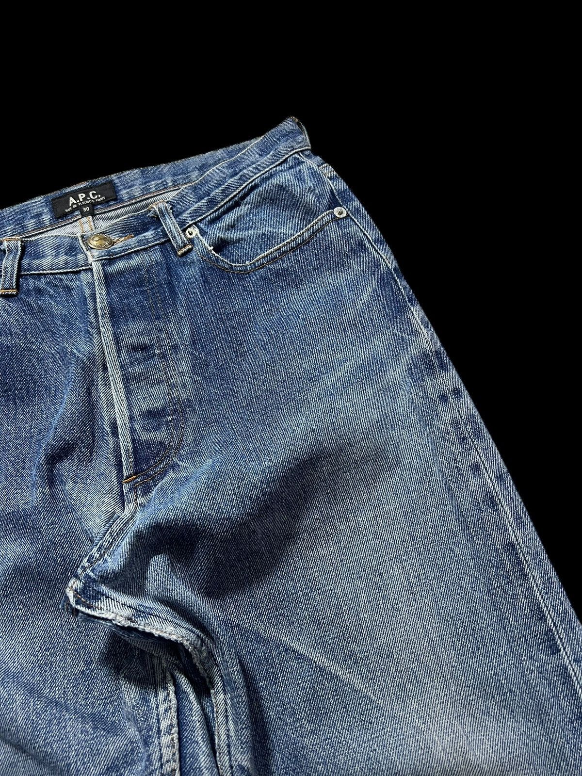 A.P.C. × If Six Was Nine 💥Selvedge Rare💥Vintage A.P.C Distress Washed Selvedge Jeans Size US 28 / EU 44 - 8 Thumbnail
