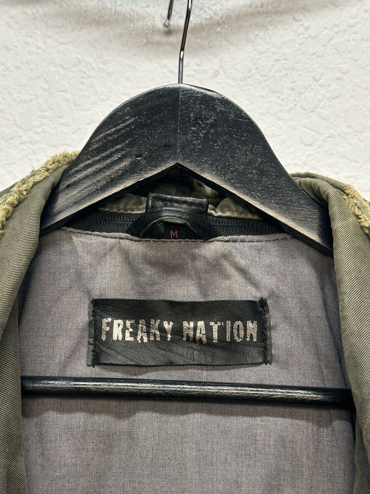 Marithe + Francois Girbaud Freaky Nations leather jacket Avantgarde Gothic Military Size M / US 6-8 / IT 42-44 - 8 Thumbnail