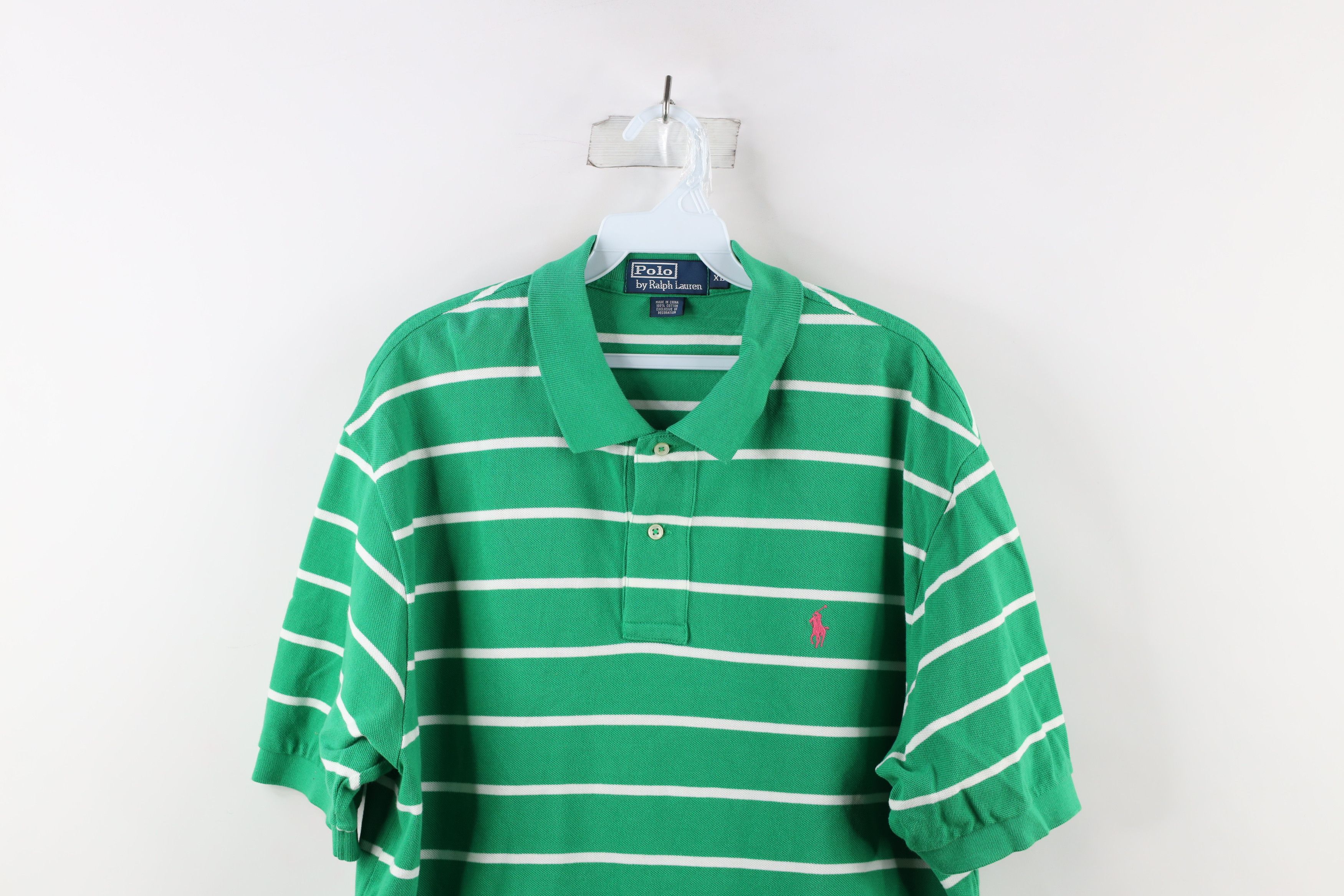 Ralph Lauren Vintage 90s Ralph Lauren Short Sleeve Collared Polo Shirt Size US XL / EU 56 / 4 - 2 Thumbnail