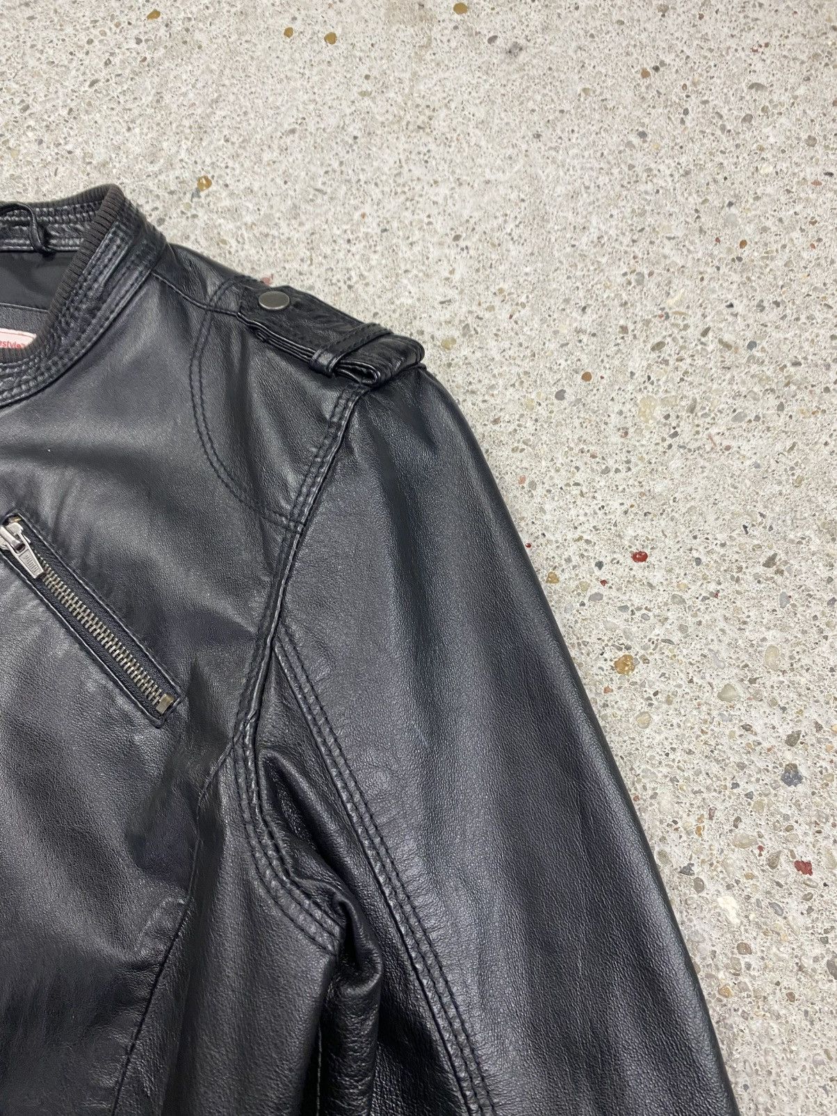 Puma Puma leather jacket black vintage racing biker archive Size M / US 6-8 / IT 42-44 - 6 Thumbnail