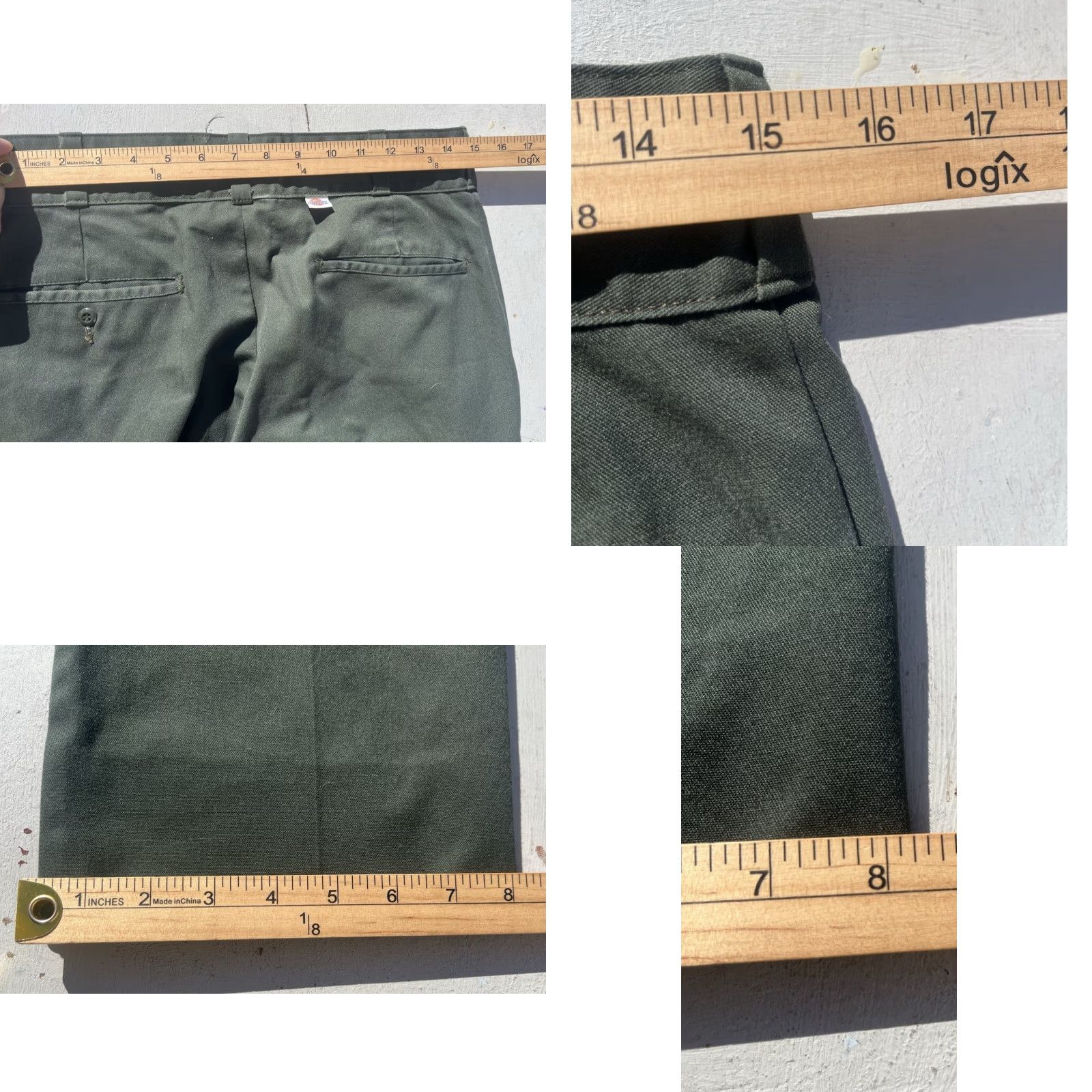 Dickies VINTAGE Dickies Pants Men's 30 Green Solid Workwear Street Skate City Retro Size US 30 / EU 46 - 9 Thumbnail