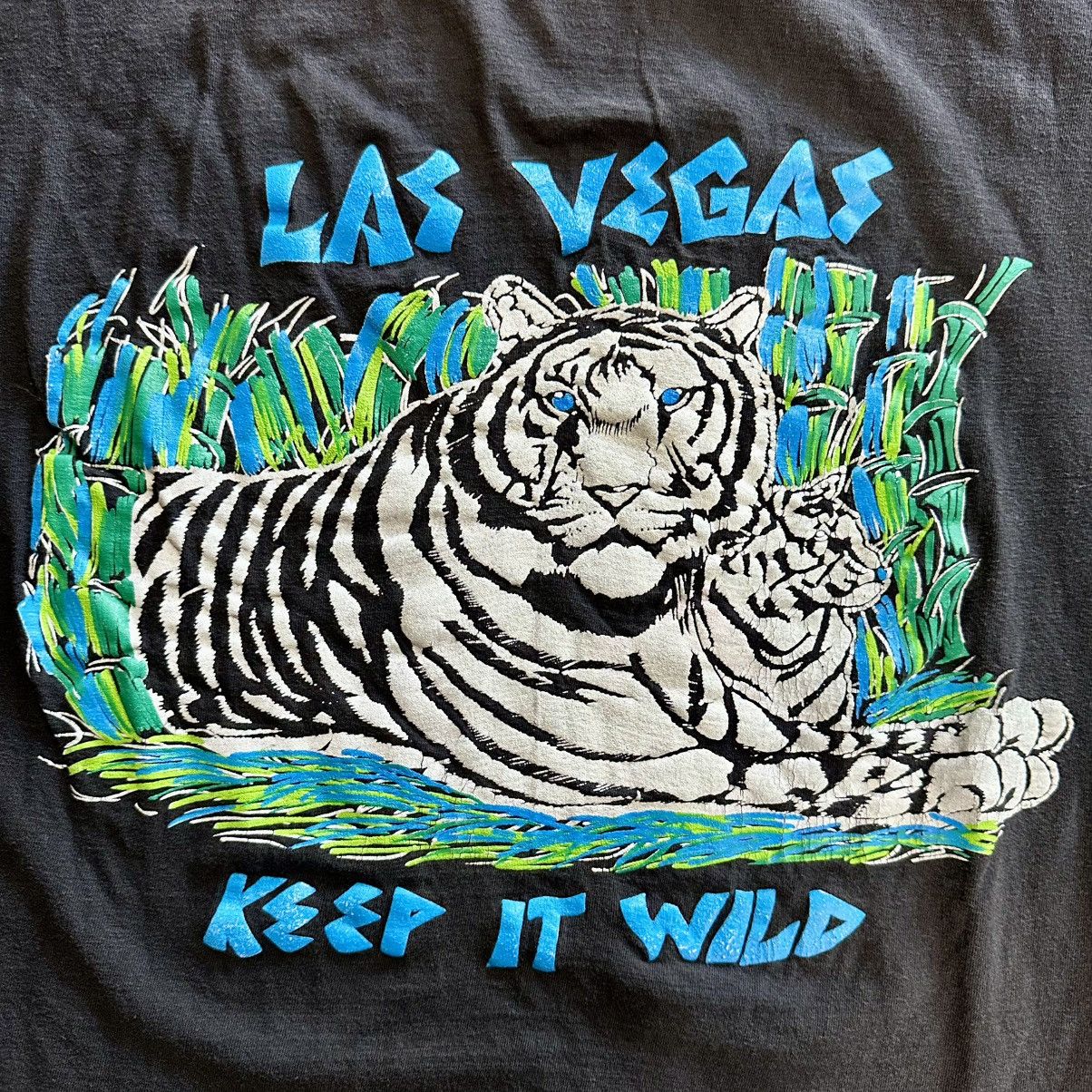 Vintage Vintage 80s 90s Sun Las Vegas White Tiger 100% Cotton Shirt Size US XL / EU 56 / 4 - 3 Thumbnail