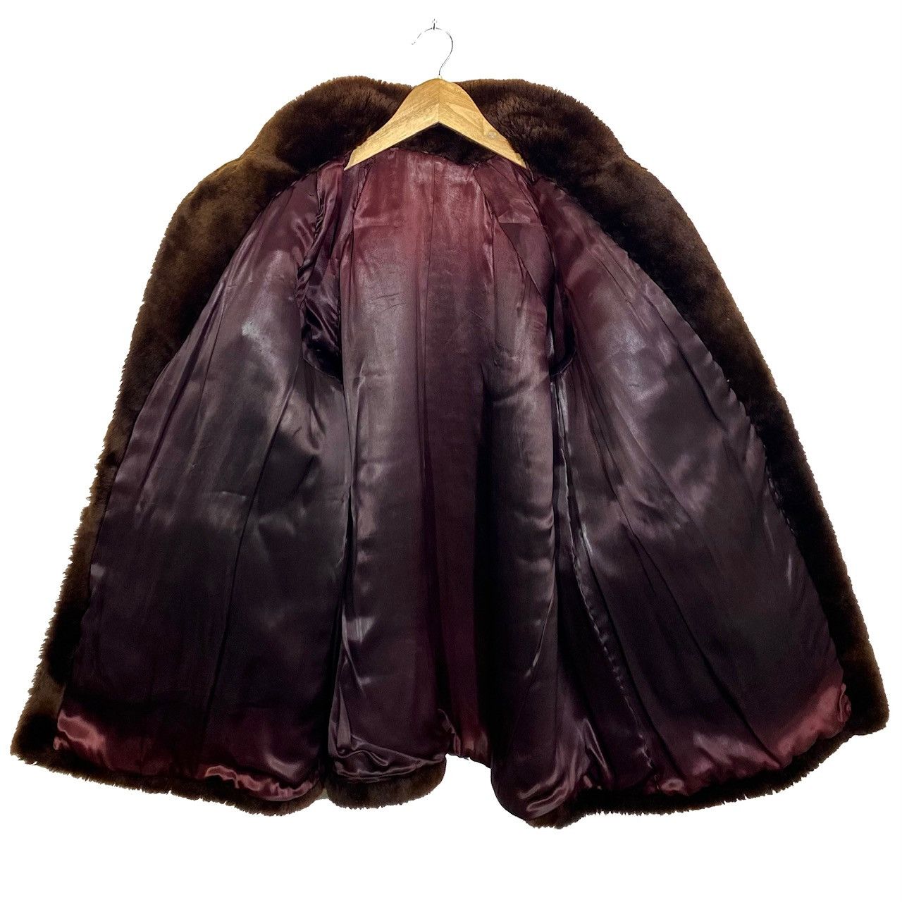 Vintage Manteau Chic Soirée Marron Vintage 70/80’s Size L / US 10 / IT 46 - 3 Thumbnail