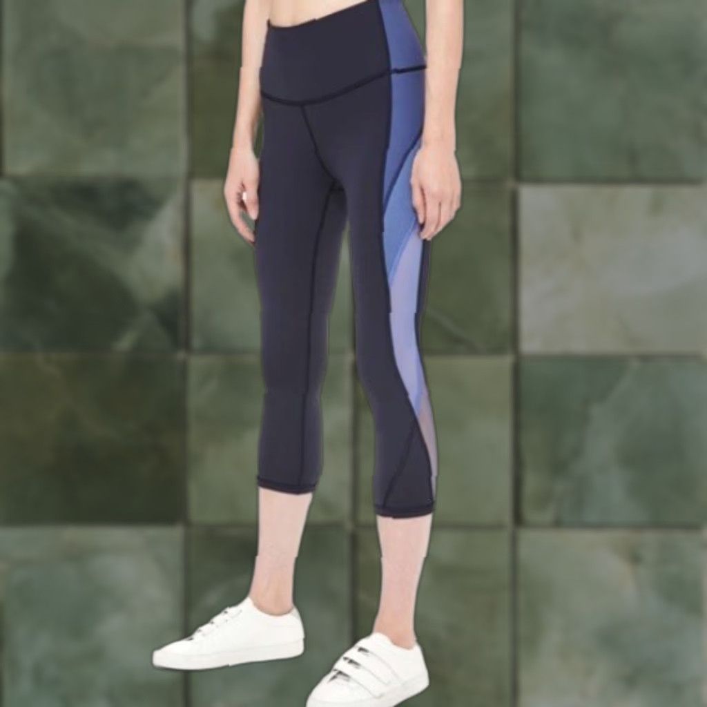 Lululemon Lululemon Colour Me Ombre Leggings Womens Size 6 Blue High Rise Tight Cropped 21” Inseam Athletic Size 28" / US 6 / IT 42 - 1 Thumbnail