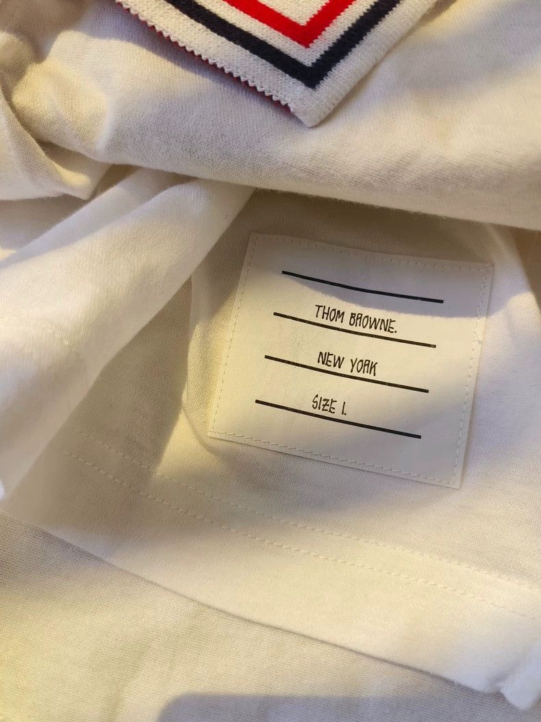 Thom Browne Thom Browne Short sleeves polo shirt with collar Size US S / EU 44-46 / 1 - 4 Thumbnail