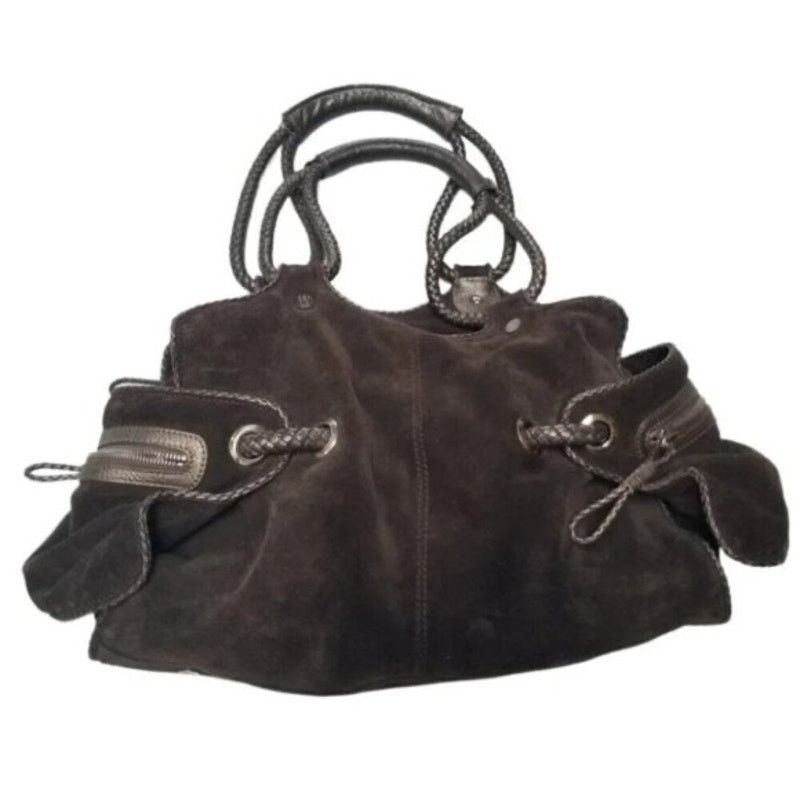 Stuart Weitzman Y2K STUART WEITZMAN SLOUCHY SATCHEL BRAIDED LEATHER HANDLES Size ONE SIZE - 1 Thumbnail