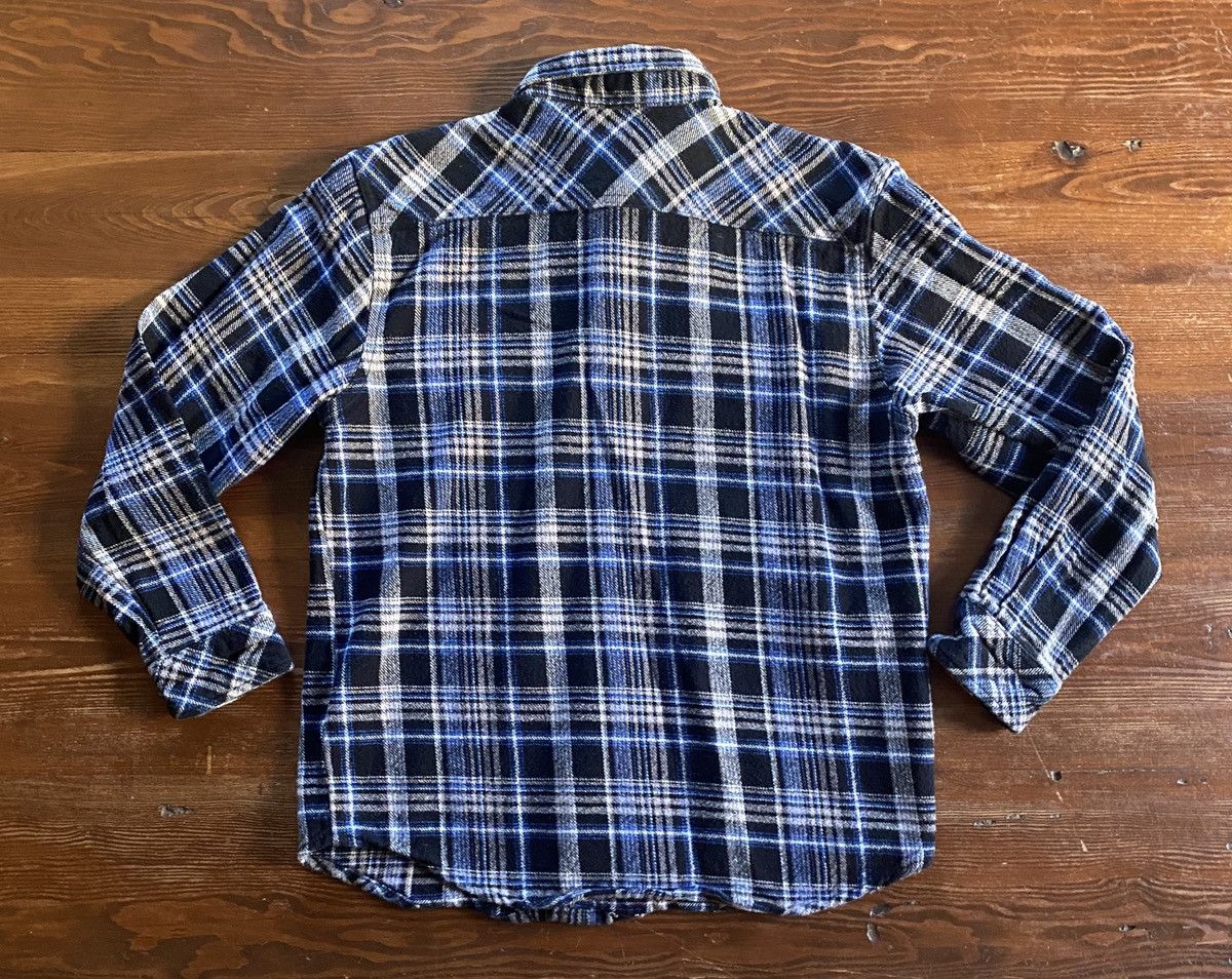 Dickies Dickies Blue Black White Plaid Flannel Thick Button Up Size US M / EU 48-50 / 2 - 11 Thumbnail