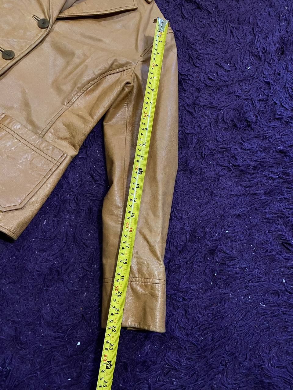 Gap Vintage Gap Beige Leather Jacket Size XS Size XS / US 0-2 / IT 36-38 - 10 Thumbnail