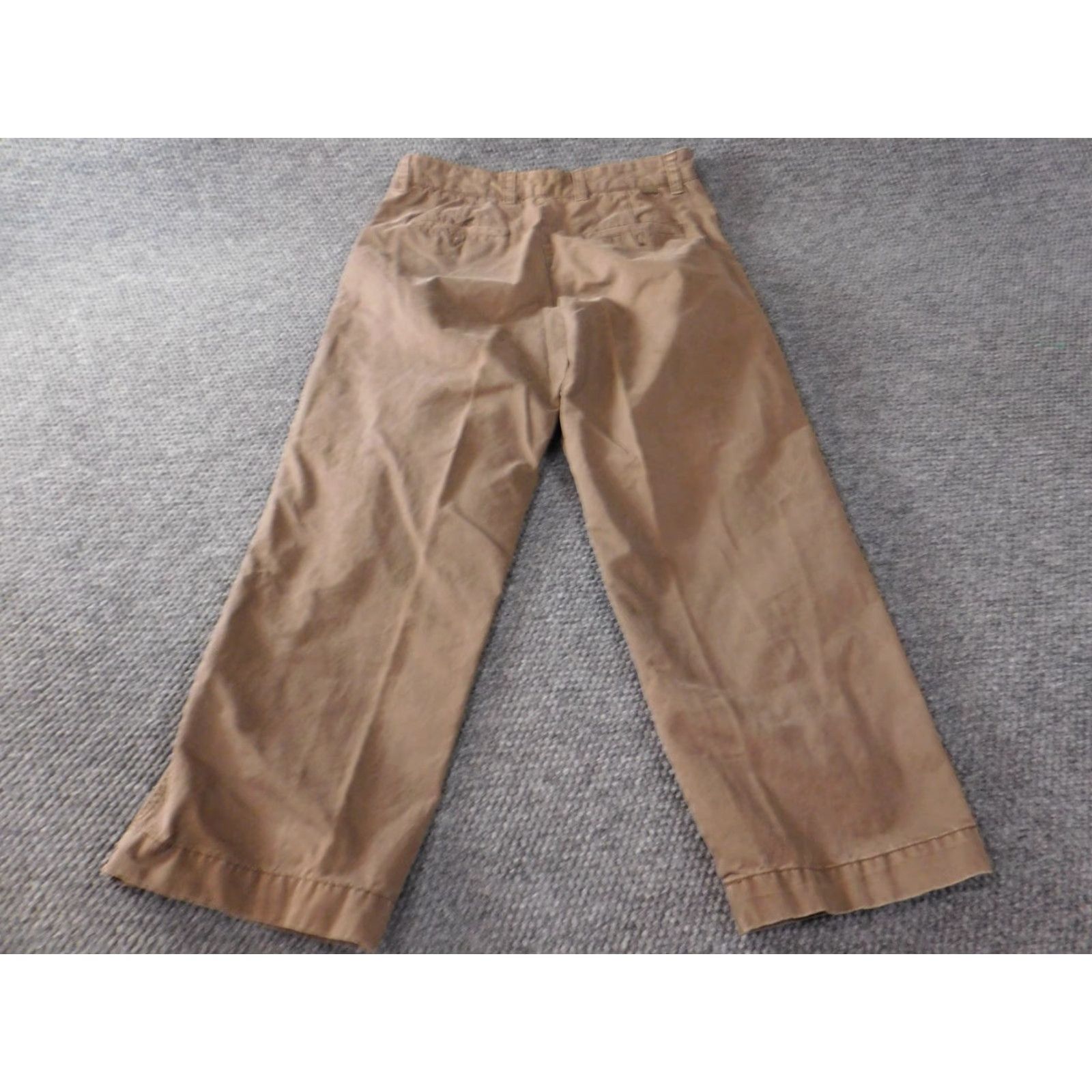 Izod Izod Mens Pants 32x28 Straight Brown Regular American Chino Classic Casual Pockets Mens Regular 32 Brown Cotton Flat Front Knit Button Vintage No Size US 32 / EU 48 - 4 Thumbnail