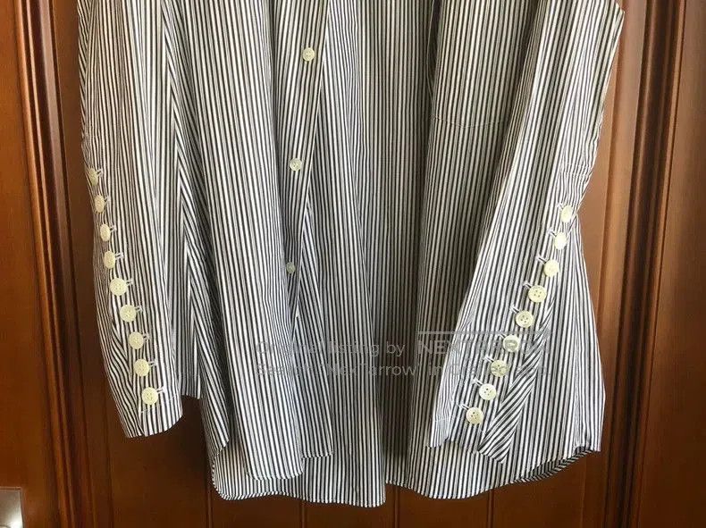 Comme des Garcons CDG HOMME PLUS Striped Button. Size US M / EU 48-50 / 2 - 3 Thumbnail