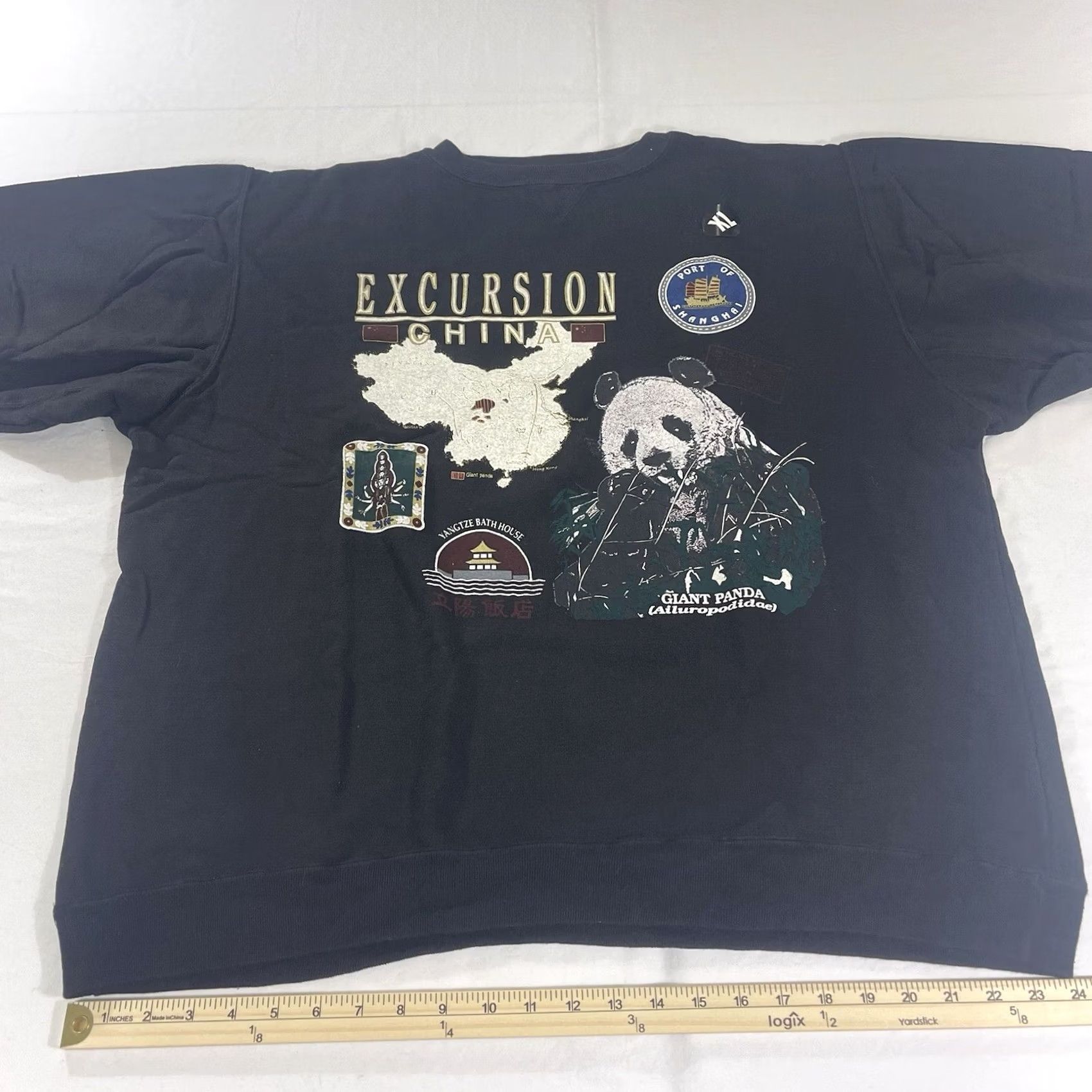 Vintage VINTAGE NOS Galt Sand XL Sweatshirt GIANT PANDA China Excursion 90s Big Graphic Sweatshirt Black XL Size US XL / EU 56 / 4 - 7 Thumbnail