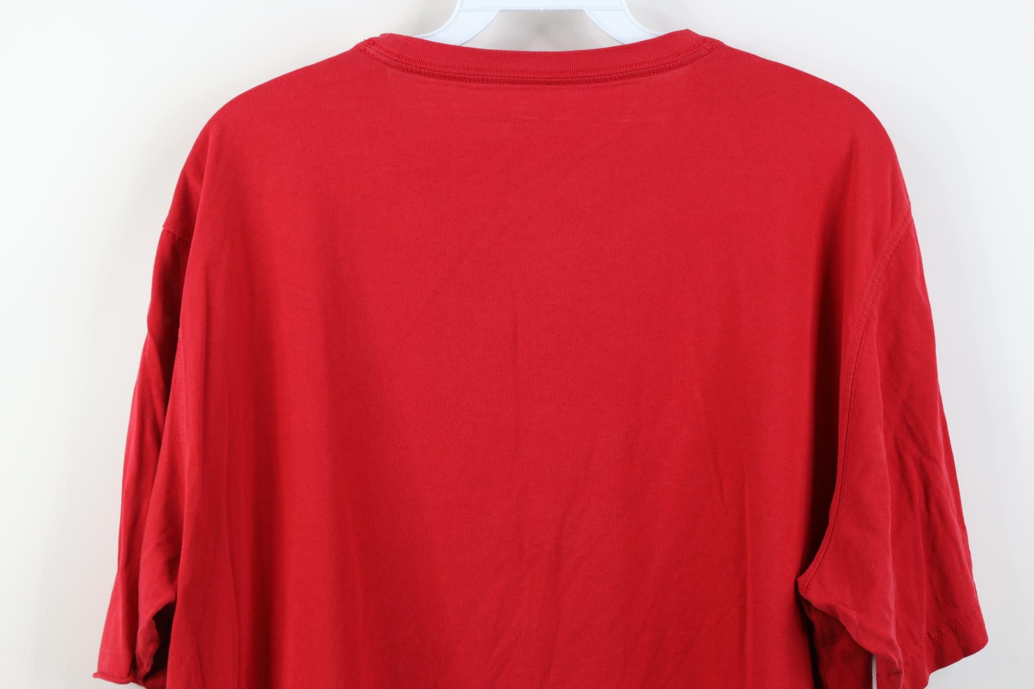 Lands' End Vintage Y2K Lands End Blank Short Sleeve T-Shirt Red Cotton Size US L / EU 52-54 / 3 - 17 Thumbnail
