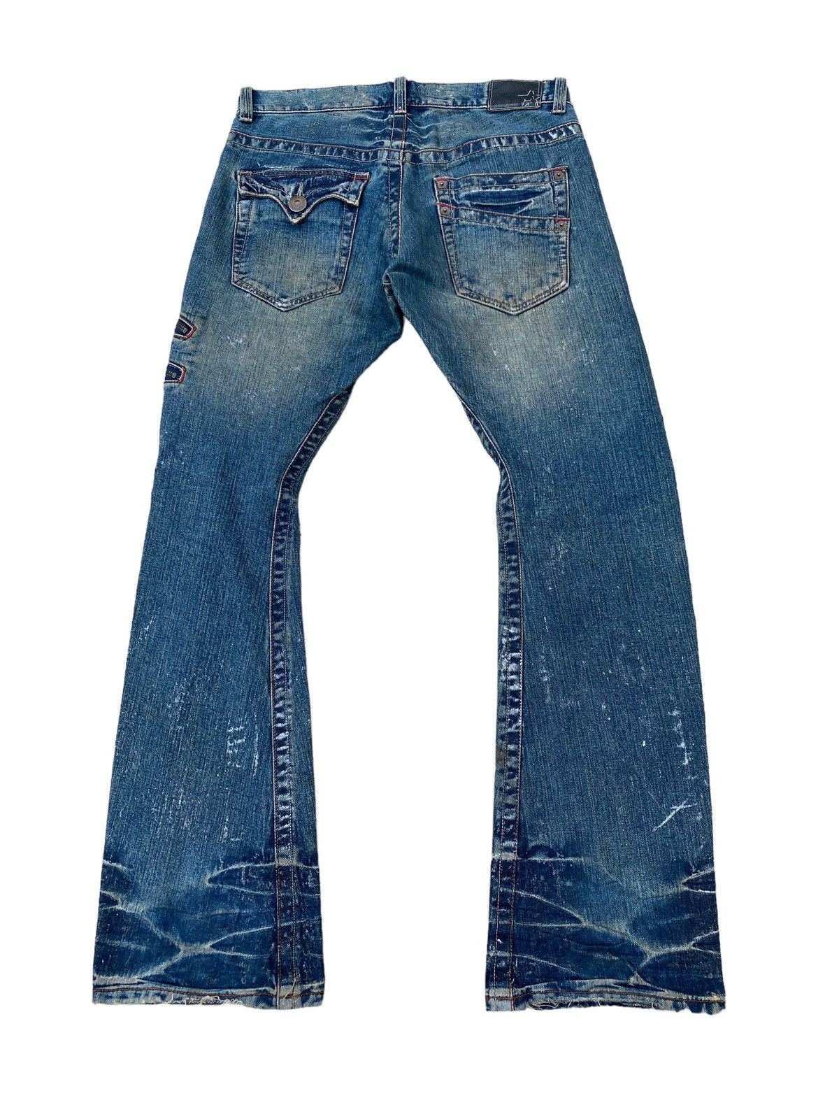 Vintage Vintage Rattle Trap Flare Jeans Size US 35 - 2 Thumbnail