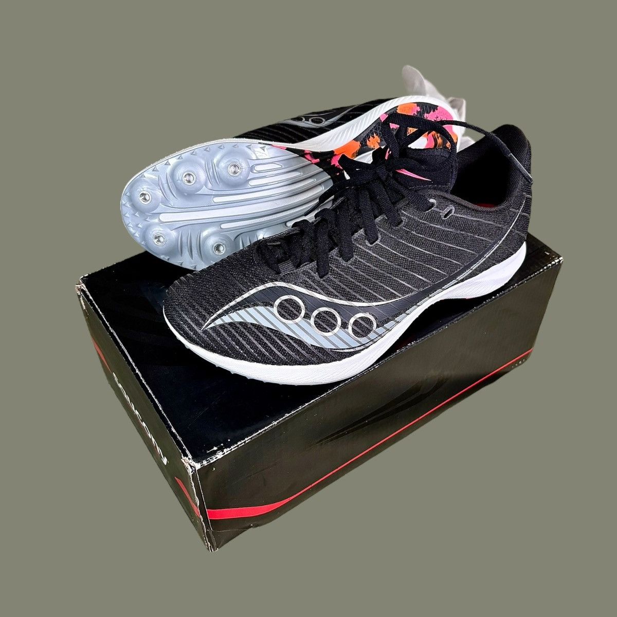 Saucony Saucony Velocity MP Black Pink Women’s Racing Shoes Sz 8.5 Size US 8.5 / IT 38.5 - 1 Thumbnail