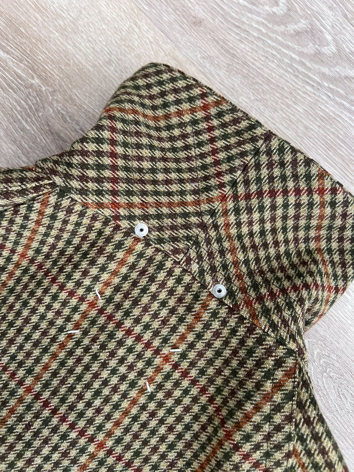 Maison Margiela $4.5k+ FW22 Lines 1 & 10 checked greatcoat, IT50 (oversized) Size US M / EU 48-50 / 2 - 17 Thumbnail