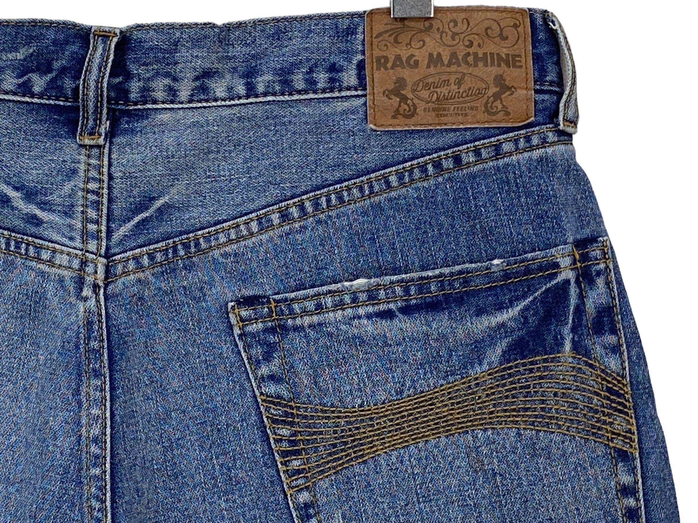 Japanese Brand Rag Machine Baggy Jeans Hip Hop Jeans Size US 34 / EU 50 - 8 Thumbnail