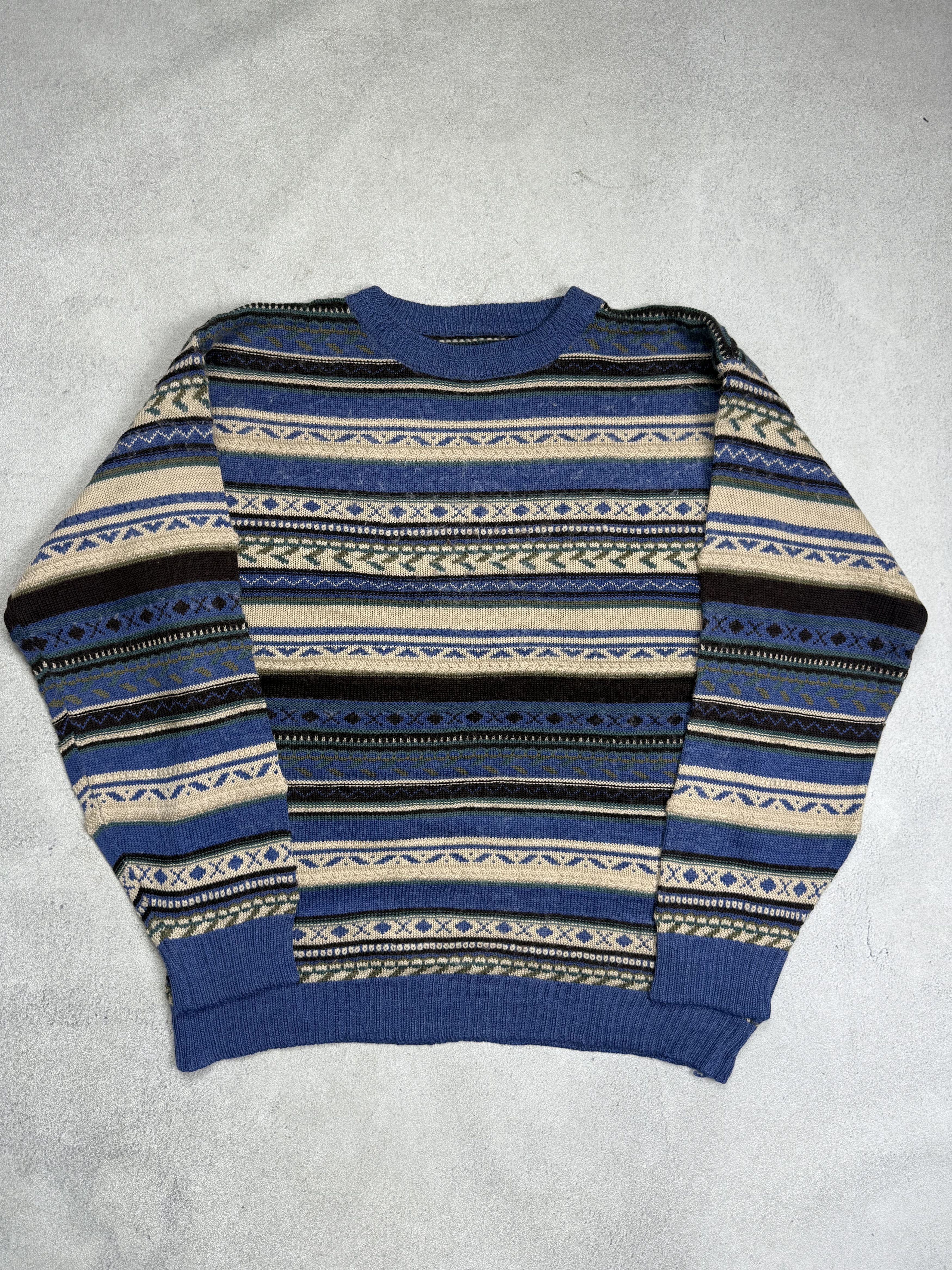 Vintage Vintage Classic Nordic Fair Isle Knit Sweater Stripe Size US M / EU 48-50 / 2 - 5 Thumbnail