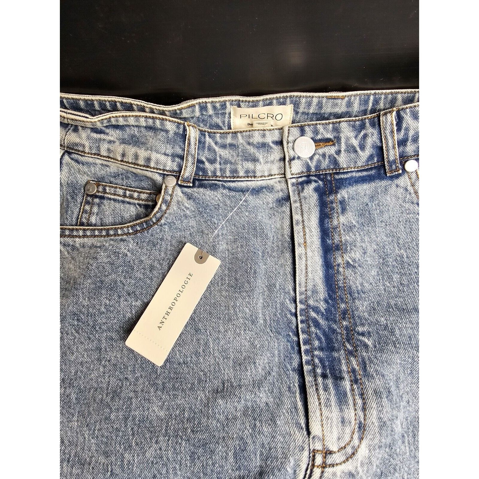 Anthropologie Anthropologie "Size 2" Denim Skirt "Pilcro" Size 26" / US 2 / IT 38 - 5 Thumbnail