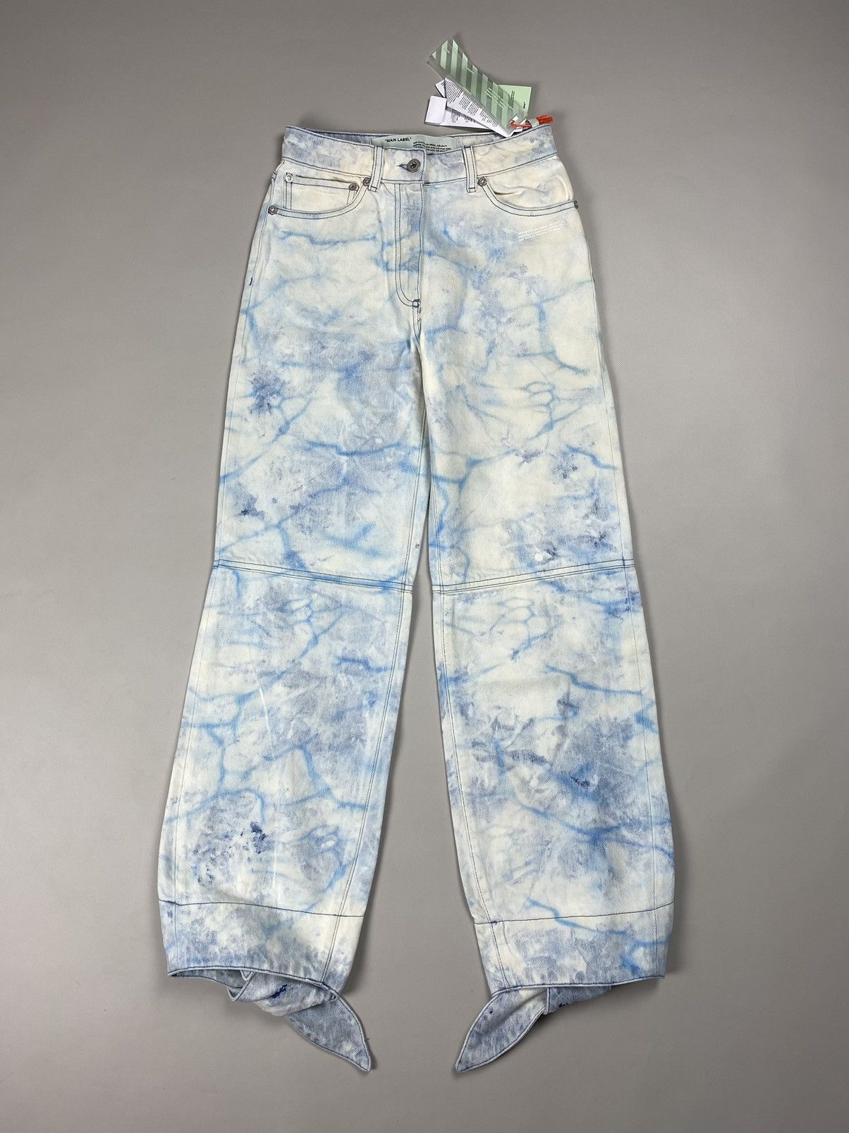 Off-White BNWT! Off-White ladies baggy jeans pants size 26 Size 26" / US 2 / IT 38 - 9 Thumbnail