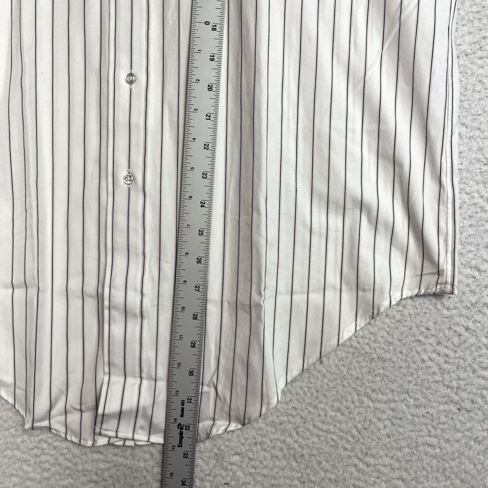 Brooks Brothers VINTAGE Brooks Brothers Shirt Oxford Button Down White Striped 16 USA Mens Size US L / EU 52-54 / 3 - 4 Thumbnail