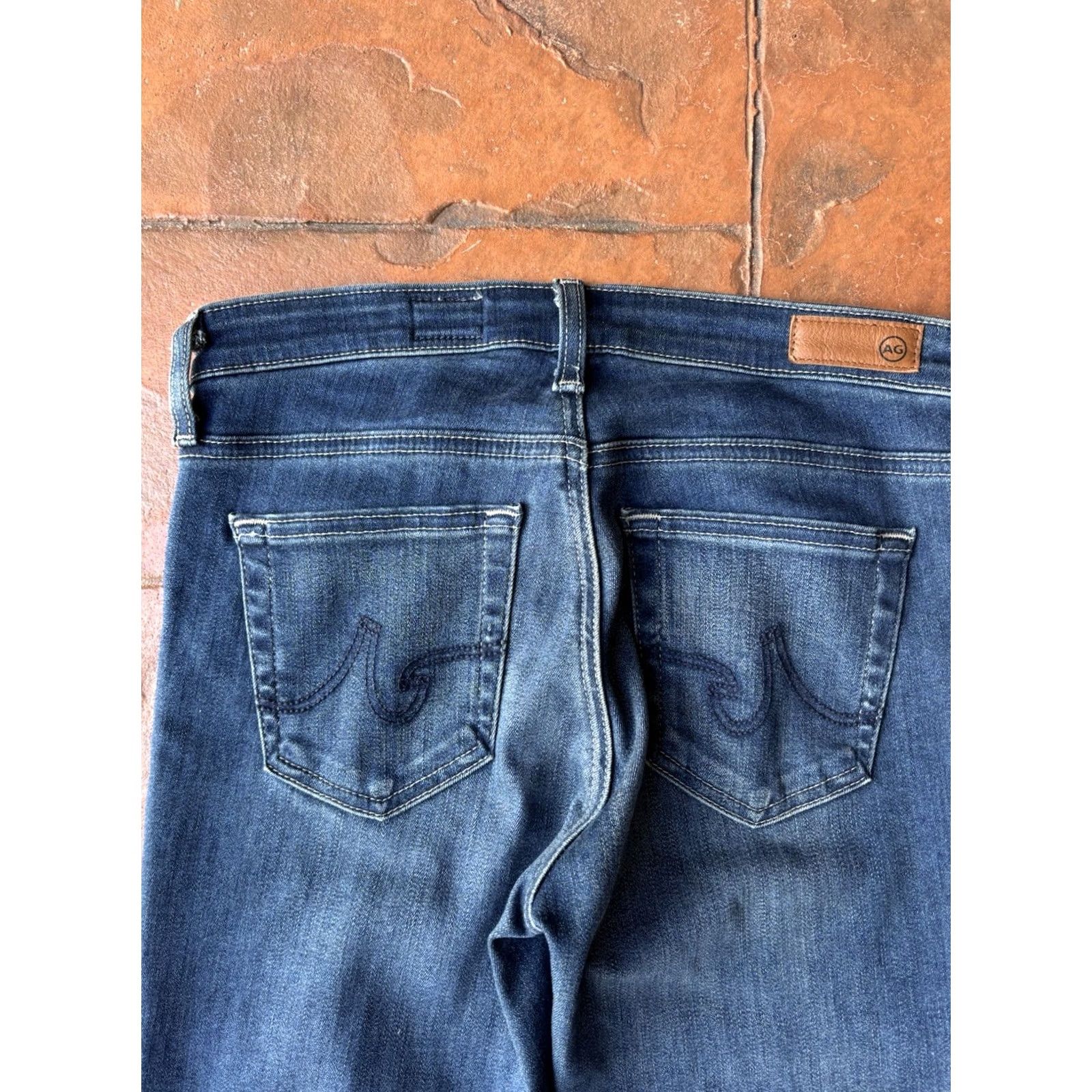 Vintage AG Adriano Goldschmied The Angel Bootcut Jeans Women’s 25R Dark Wash Classic Size 42" / US 20 - 7 Thumbnail