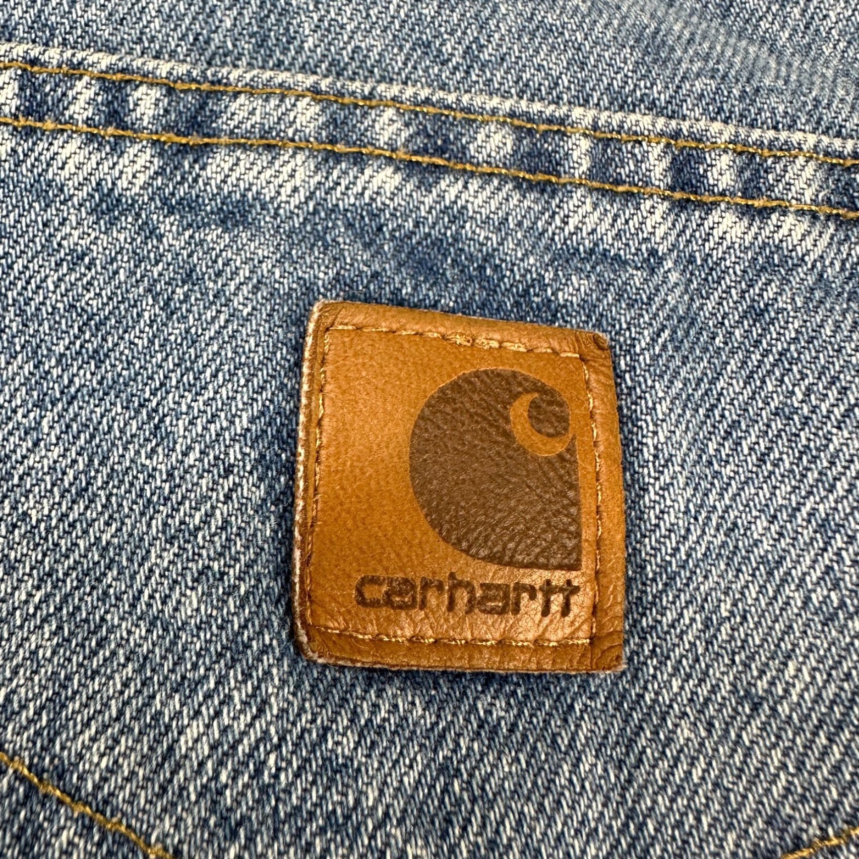 Carhartt Carhartt Jeans Men 36x32 Blue Traditional Fit Straight Light Wash Denim B180 STW Size US 36 / EU 52 - 7 Thumbnail
