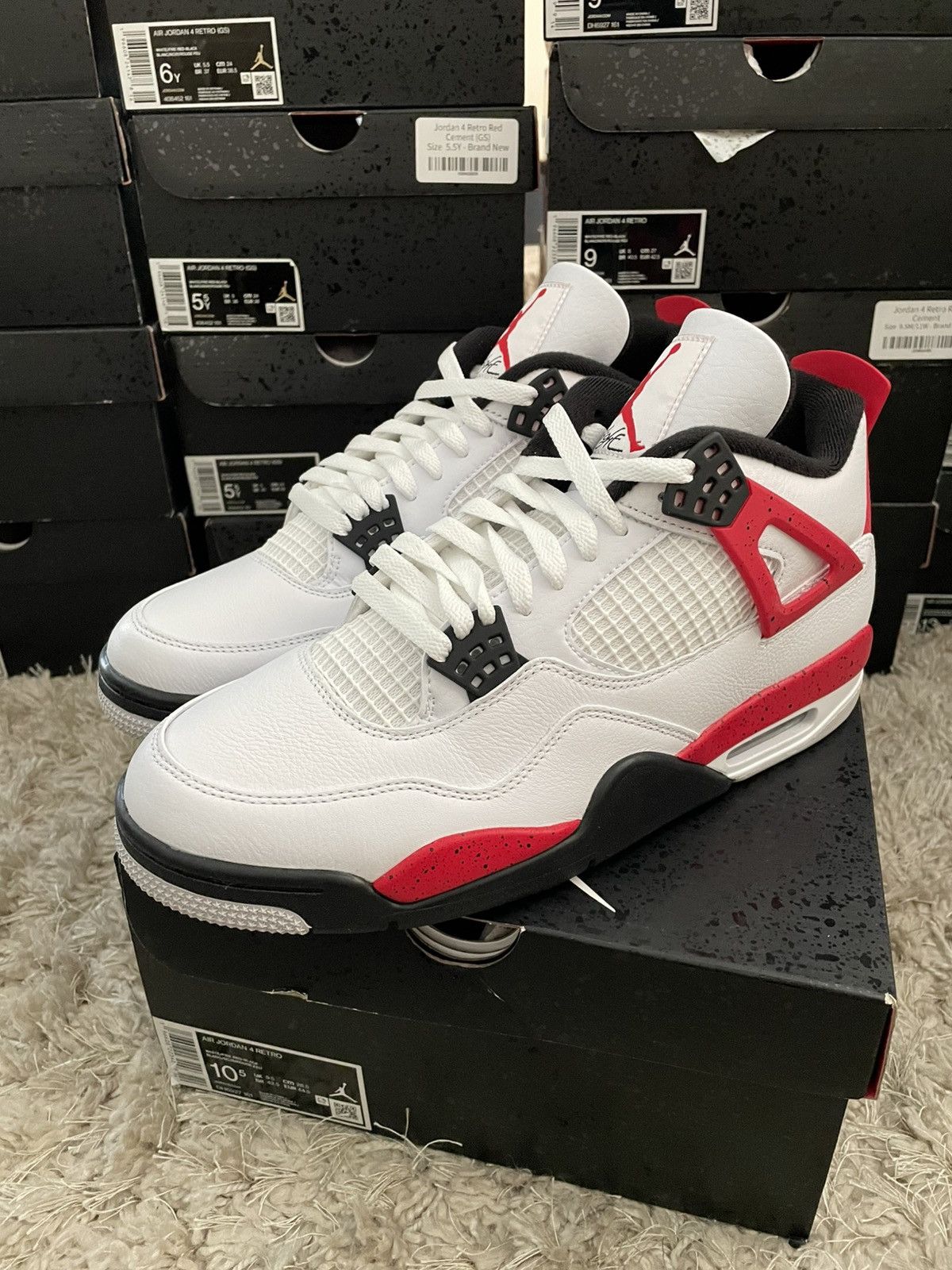 Jordan Brand Jordan 4 Red Cement Size US 10.5 / EU 43-44 - 1 Thumbnail