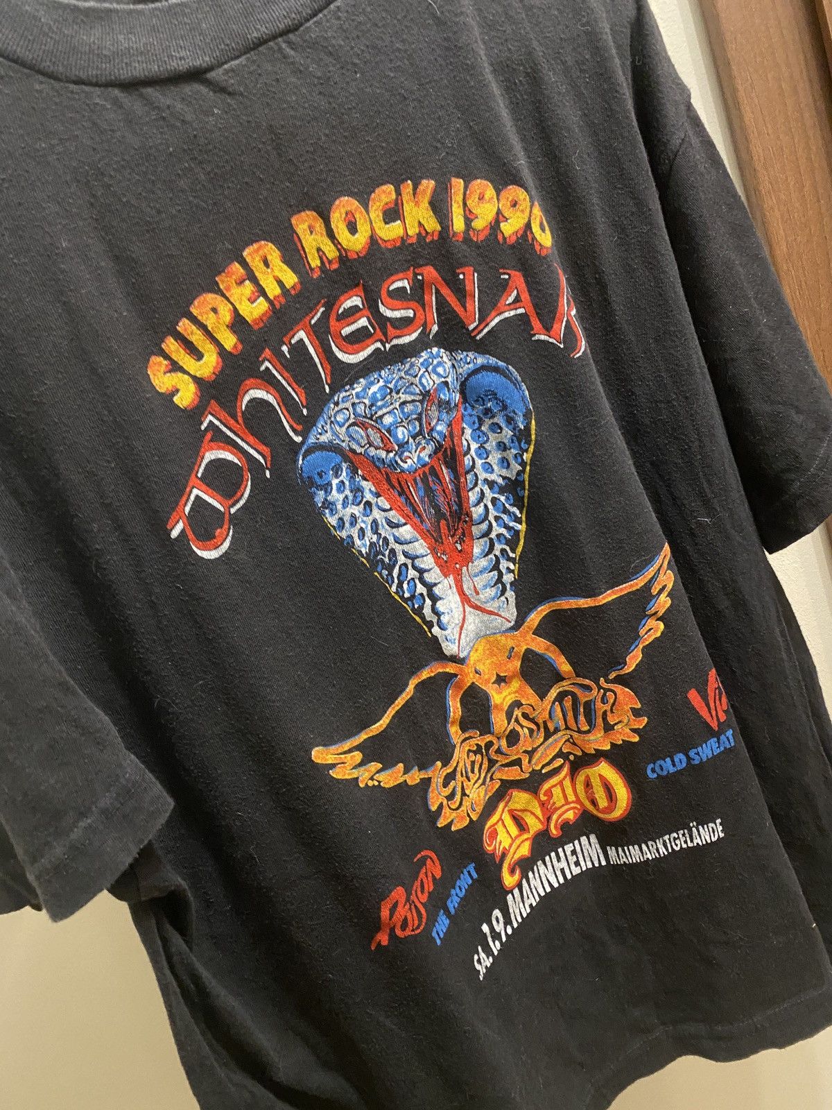 Aerosmith Whitesnake aerosmith poison super rock 1990 band tee Size US L / EU 52-54 / 3 - 3 Thumbnail