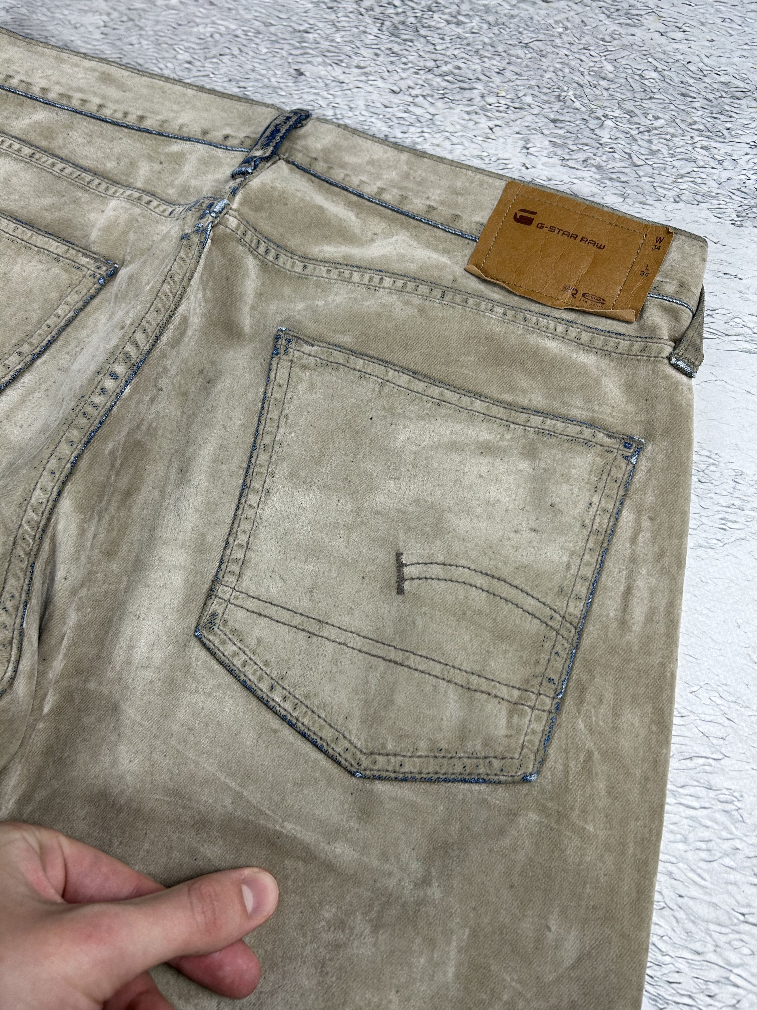 G-Star G Star Raw denim vintage jeans Suede baggy y2k Size US 34 / EU 50 - 7 Thumbnail