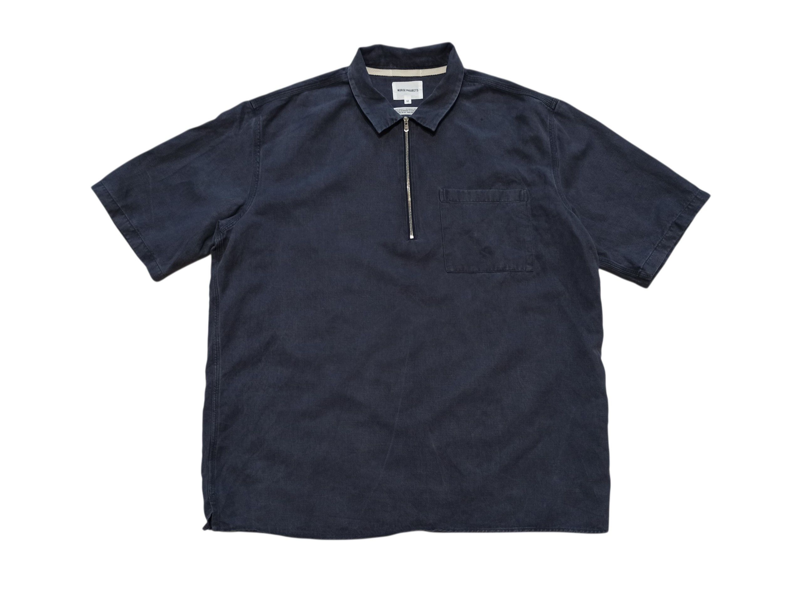 Norse Projects Norse Projects Vilmer Linen Zip Polo Shirt Size US M / EU 48-50 / 2 - 1 Thumbnail