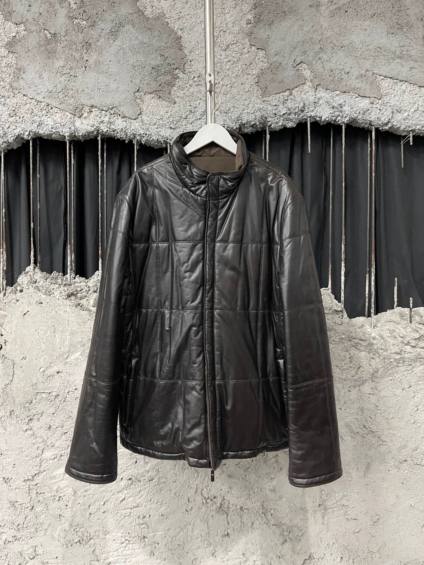 Ermenegildo Zegna Zegna Double-Faced Leather Jacket Size 56 Like New Size US XL / EU 56 / 4 - 3 Thumbnail