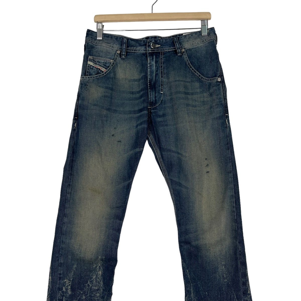 Diesel 🔥 DIESEL DYED WASH KROOLEY REGULAR SLIM CARROT Size US 30 / EU 46 - 4 Thumbnail