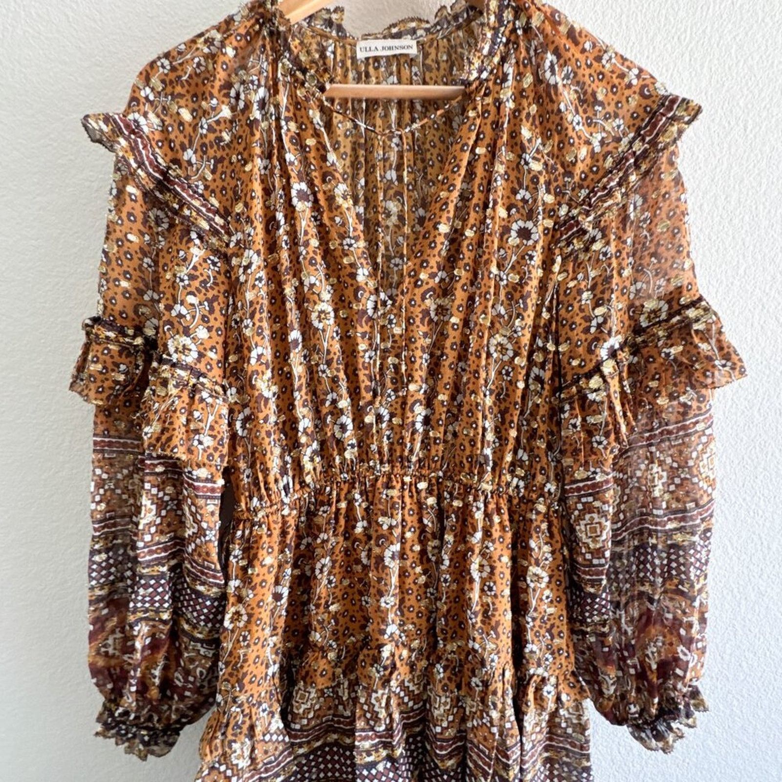 Ulla Johnson Ulla Johnson Erisa Mini Dress Ochre gold Size 2 Size XS / US 0-2 / IT 36-38 - 2 Thumbnail