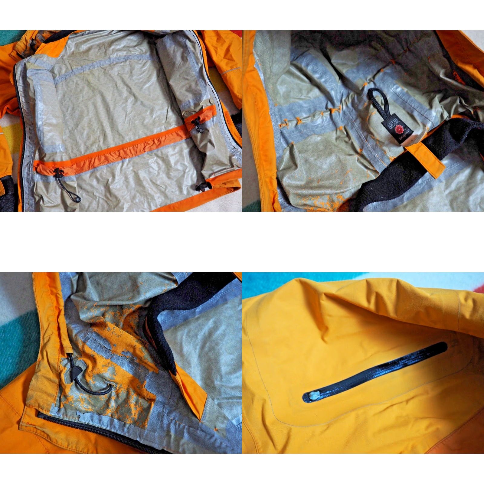Patagonia PATAGONIA Hooded Shell Jacket Gorp Mens S Orange Two-Tone Logo 2006 Lotus Design Windbreaker Streetwear Size US S / EU 44-46 / 1 - 9 Thumbnail