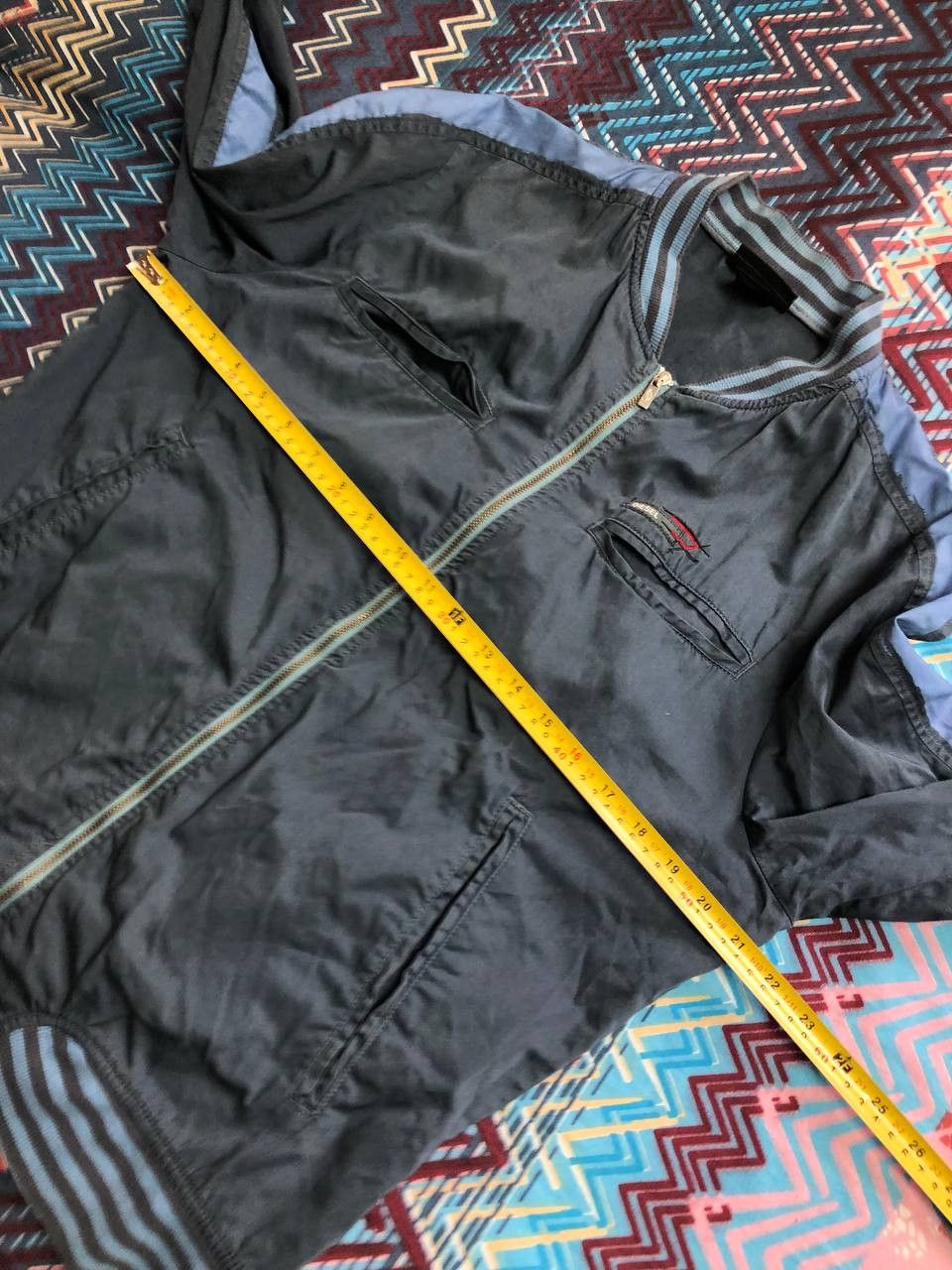 Diesel × Vintage DIESEL VINTAGE FADED ZIP BOMBER JACKET AVANT GARDE Y2K Size US L / EU 52-54 / 3 - 7 Thumbnail