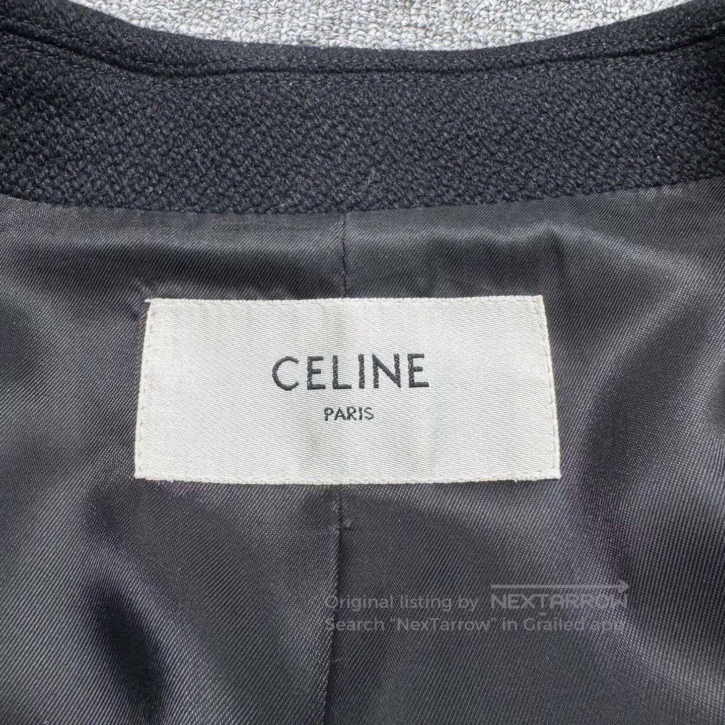 Celine celine wool and leather bomber jacket. Size US XXL / EU 58 / 5 - 3 Thumbnail