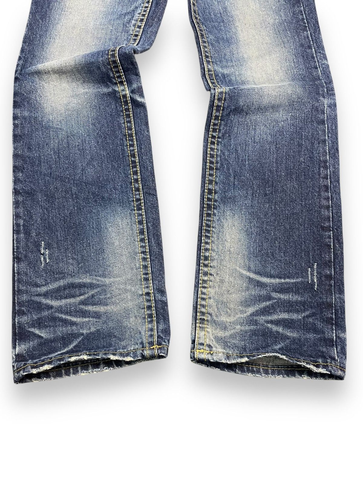 If Six Was Nine × Le Grande Bleu (L.G.B.) × Vintage Vintage Lolita Jeans Low Rise Jeans Size US 29 - 4 Thumbnail