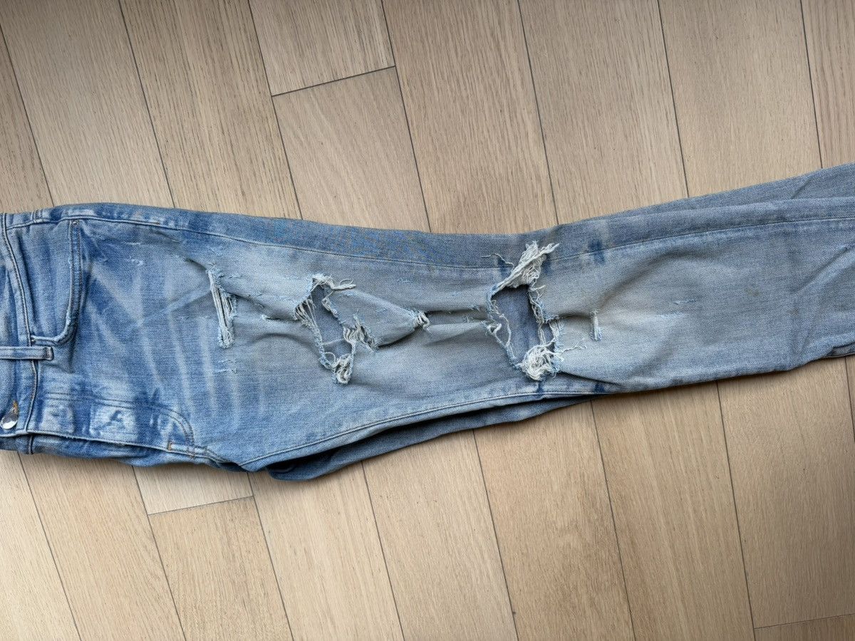 Amiri Amiri Jeans Blue straight distressed jeans size 31 Size US 31 - 12 Thumbnail