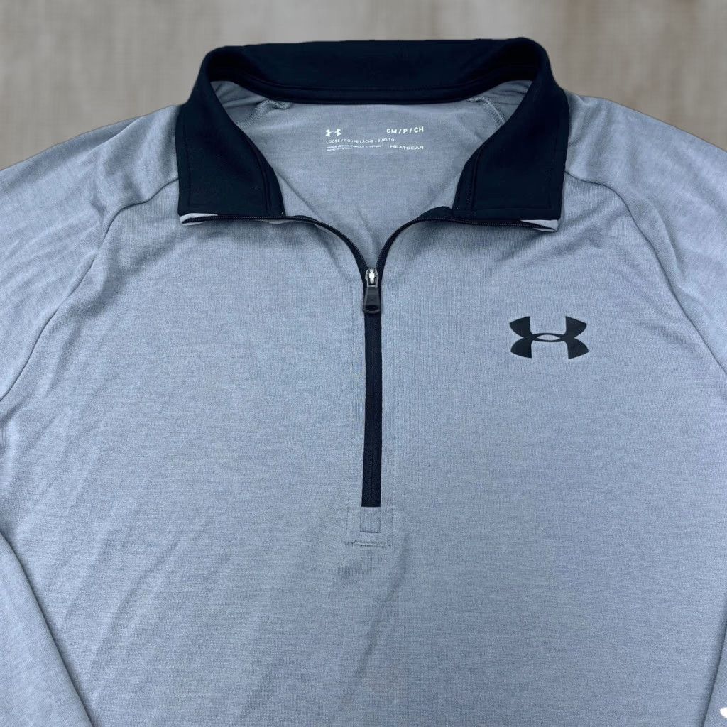 Under Armour Under Armour Shirt Men Small Gray Pullover Quarter Zip Tee Performance Running Size US S / EU 44-46 / 1 - 1 Thumbnail