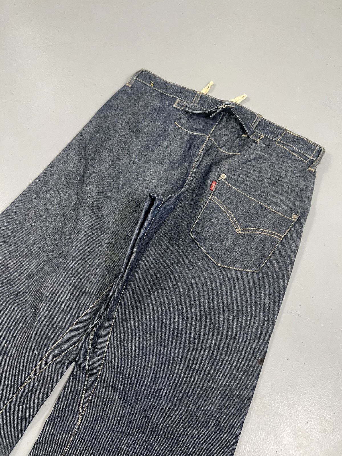 Levi's Vintage Levi’s engineer jeans buckle belt denim Size US 32 / EU 48 - 6 Thumbnail