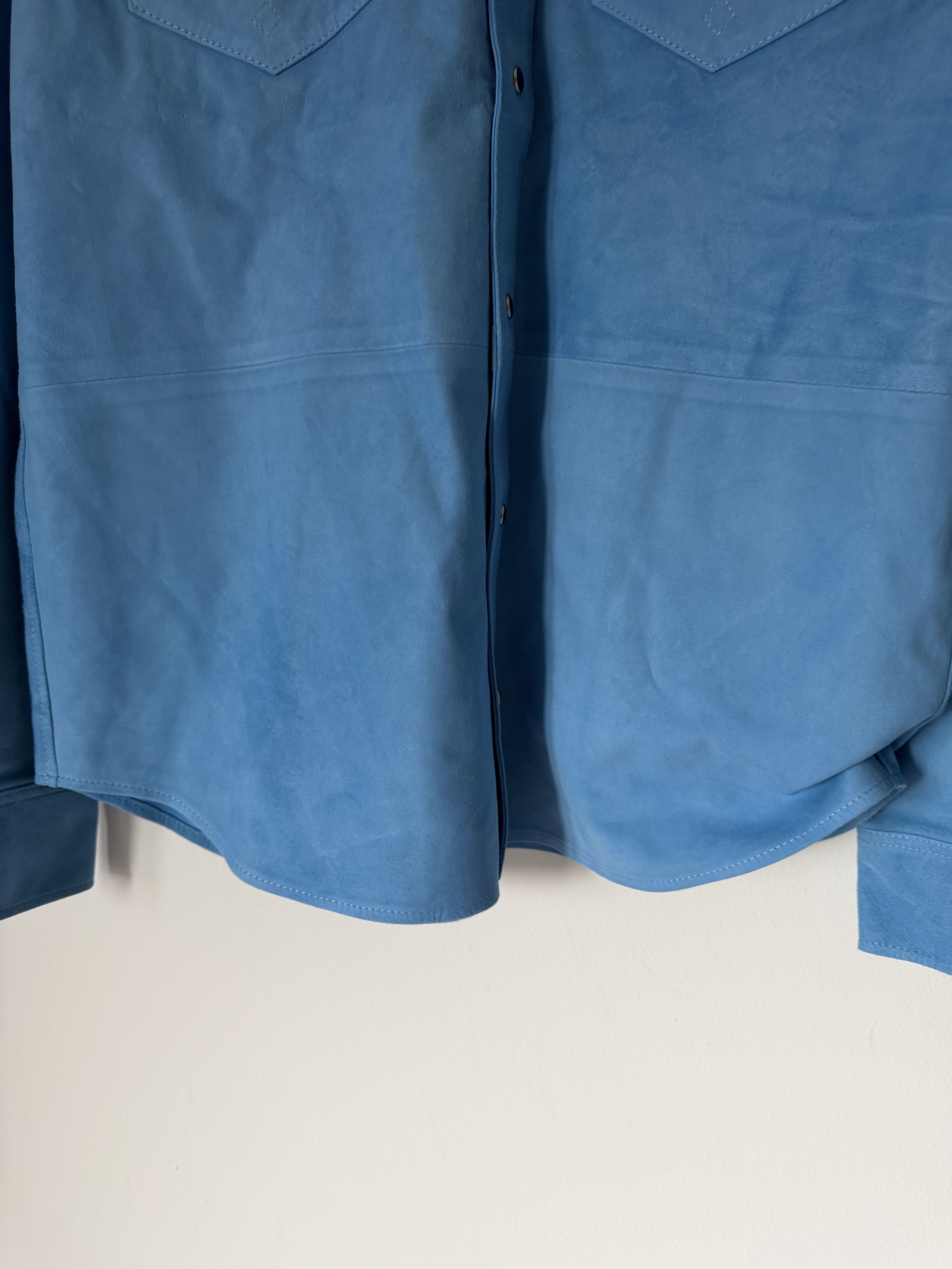 DENIM TEARS Denim Tears Suede Shirt in Blue Size US L / EU 52-54 / 3 - 3 Thumbnail