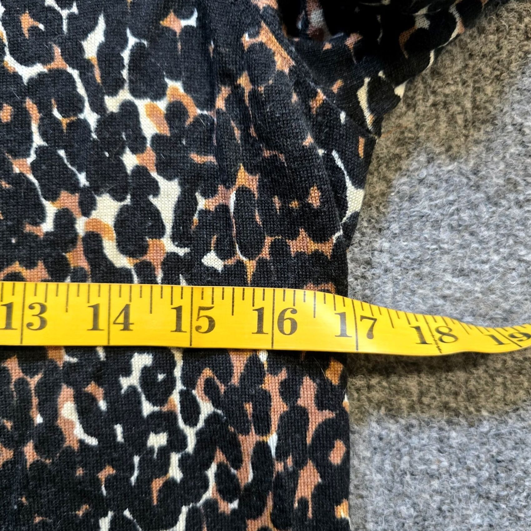 Talbots Talbots Sweater Women PM Black Merino Wool Leopard Long Sleeve Casual Pullover Size M / US 6-8 / IT 42-44 - 6 Thumbnail