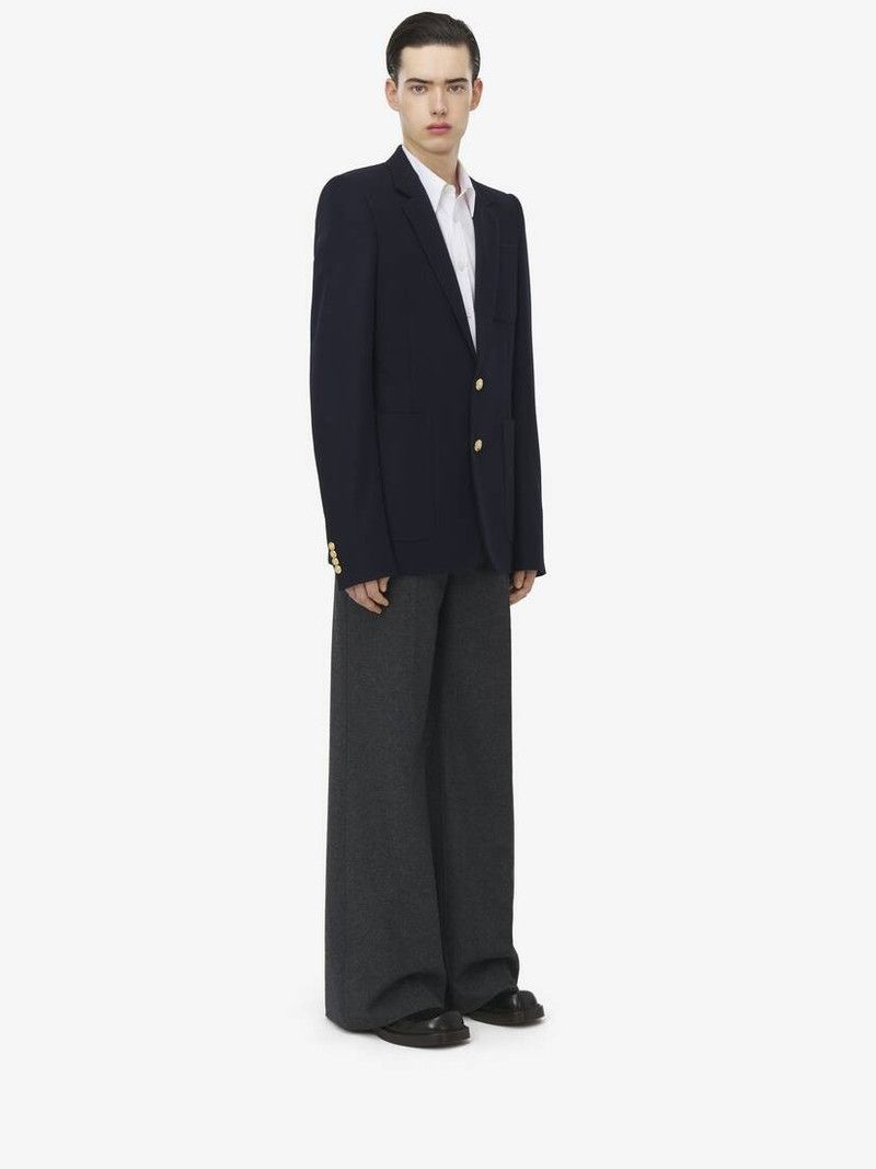 Alexander McQueen o1srvl11e0226 Single-Breasted Tailored Jacket In Black Size US M / EU 48-50 / 2 - 4 Thumbnail