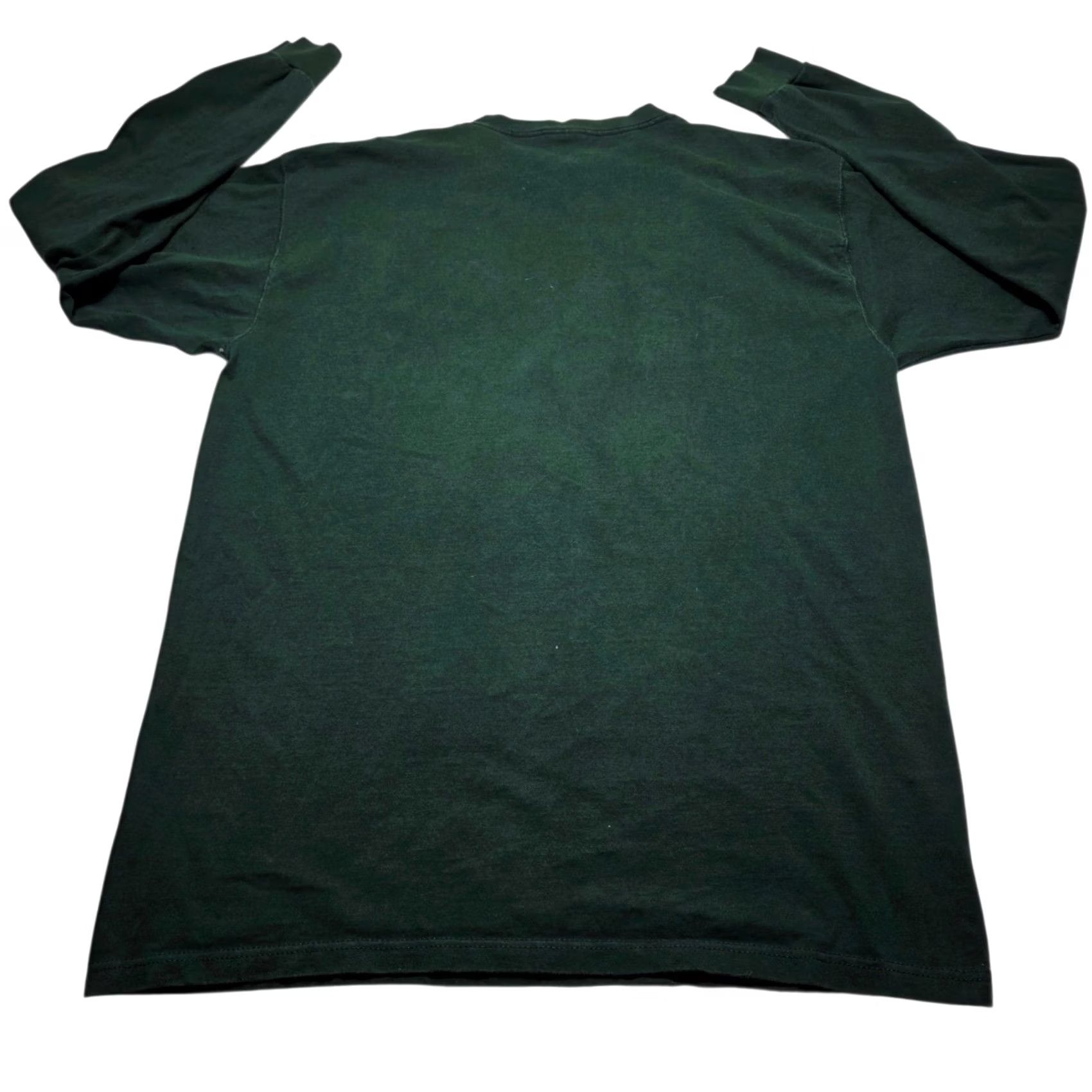 Vintage VINTAGE Santee Heavyweight T-Shirt Michigan State Spartans USA Made Size Large Mens Green Cotton Long Sleeve T-Shirt Size US L / EU 52-54 / 3 - 3 Thumbnail