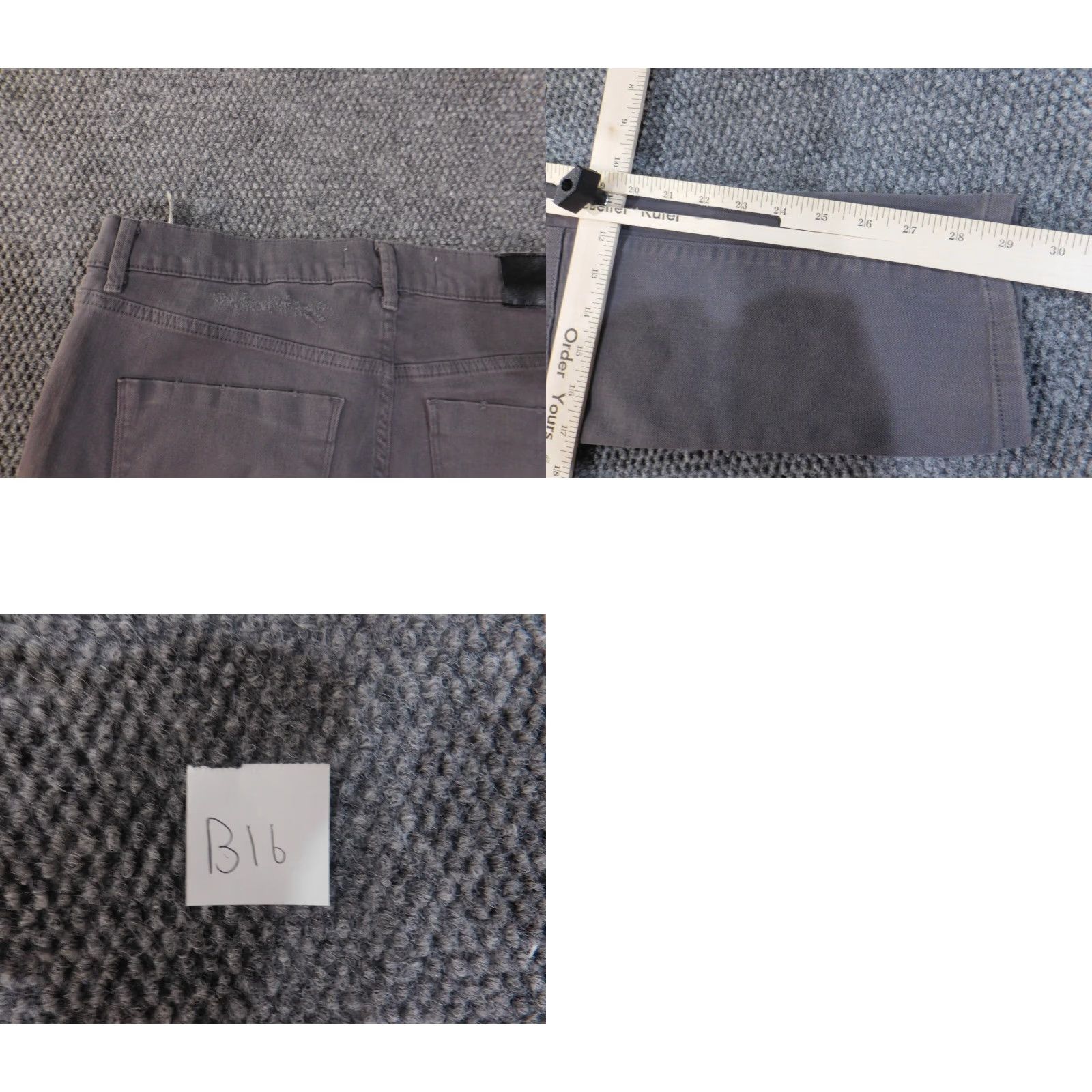 Zara Zara Jeans Mens 34x29 Gray Slim Straight Distressed Dress? Size US 34 / EU 50 - 8 Thumbnail