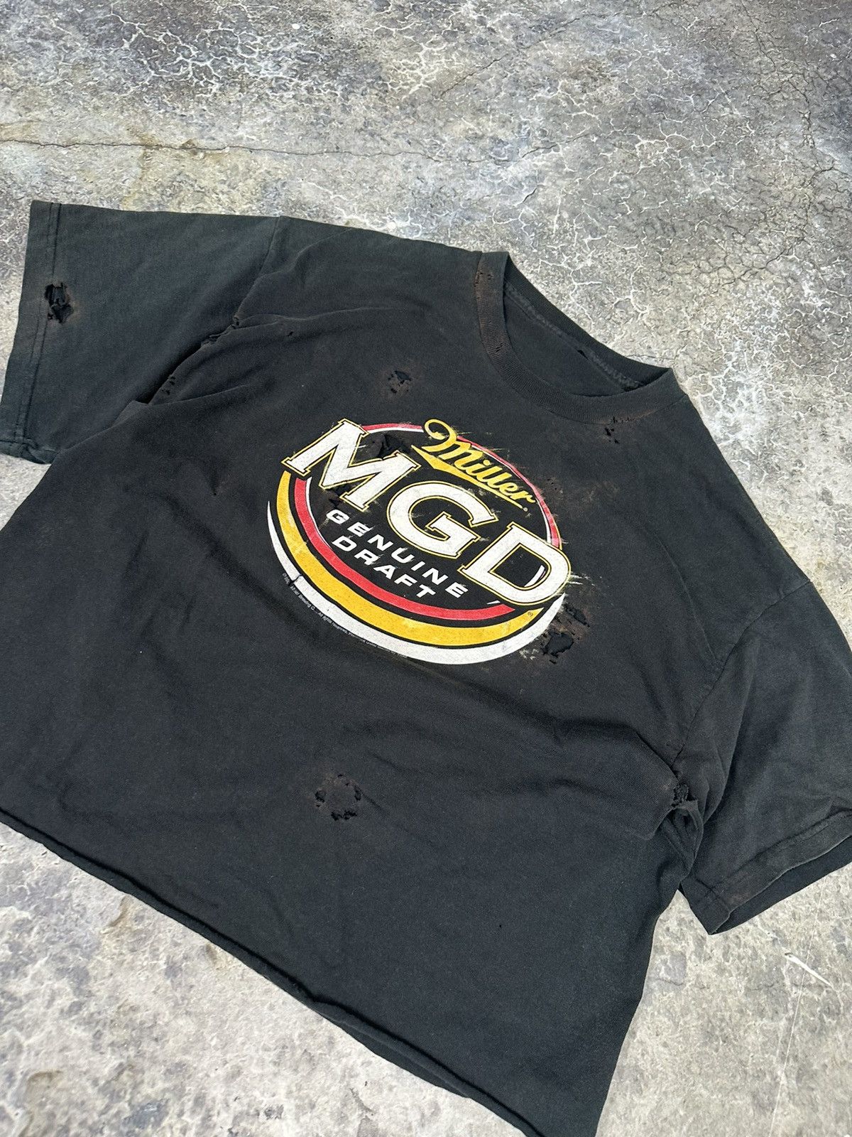 Japanese Brand × Vintage Vintage Thrashed Miller Lite Tee Size US M / EU 48-50 / 2 - 3 Thumbnail